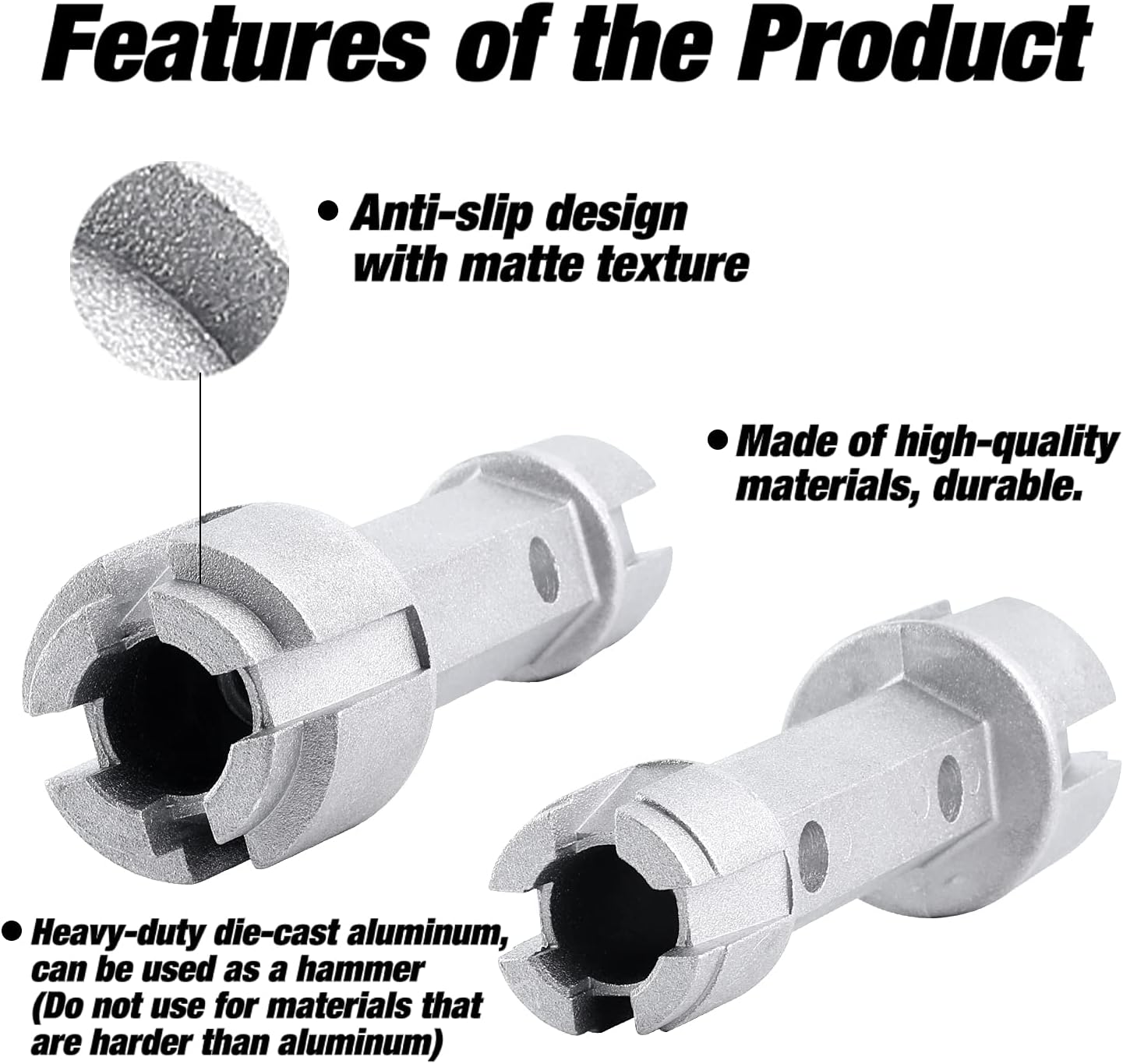 WMAZtool Dual-Ended Drain Wrench for Bath Shower and Closet Spuds