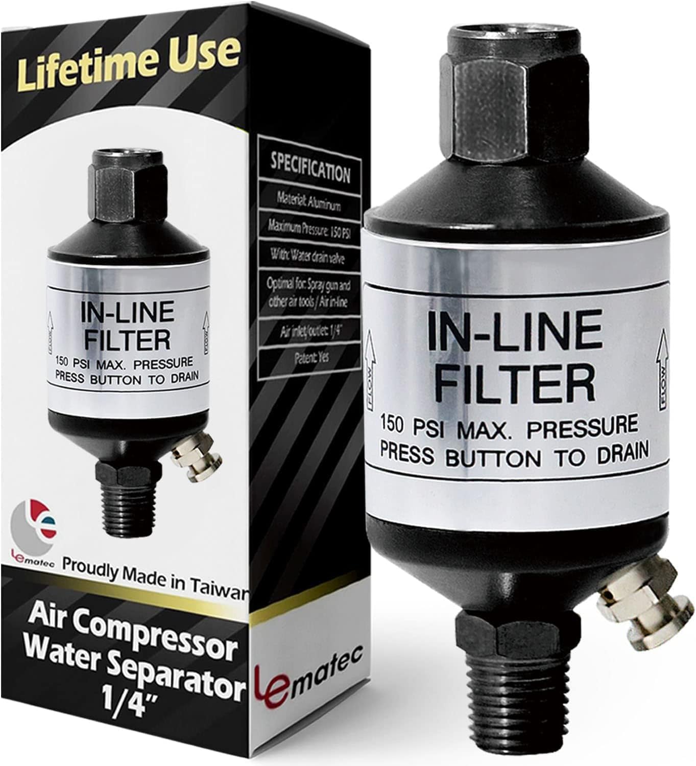 LE LEMATEC Air Compressor Water Separator AI303