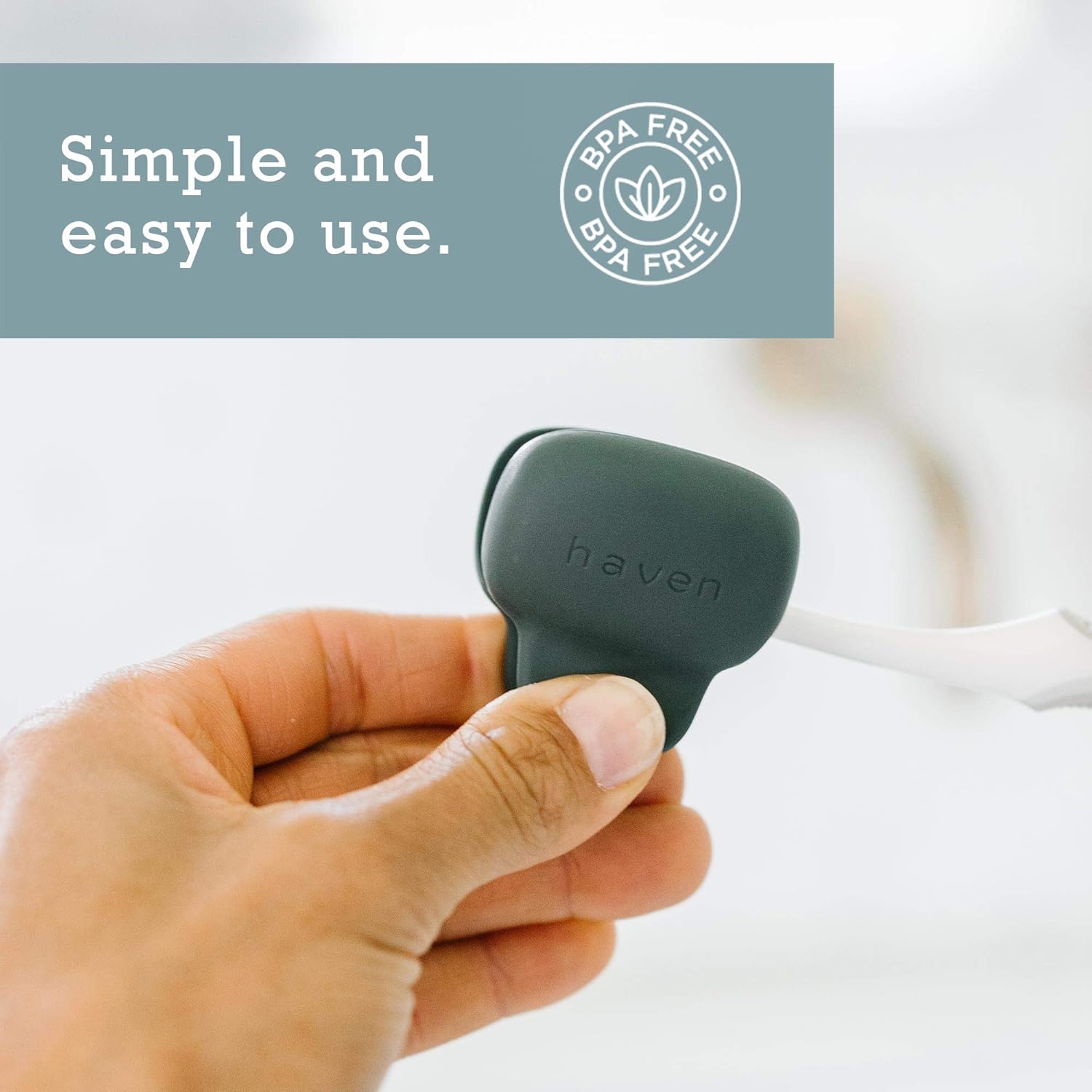 Haven Toothbrush Cover - Pack of 2 - Blue Charcoal Gray 1