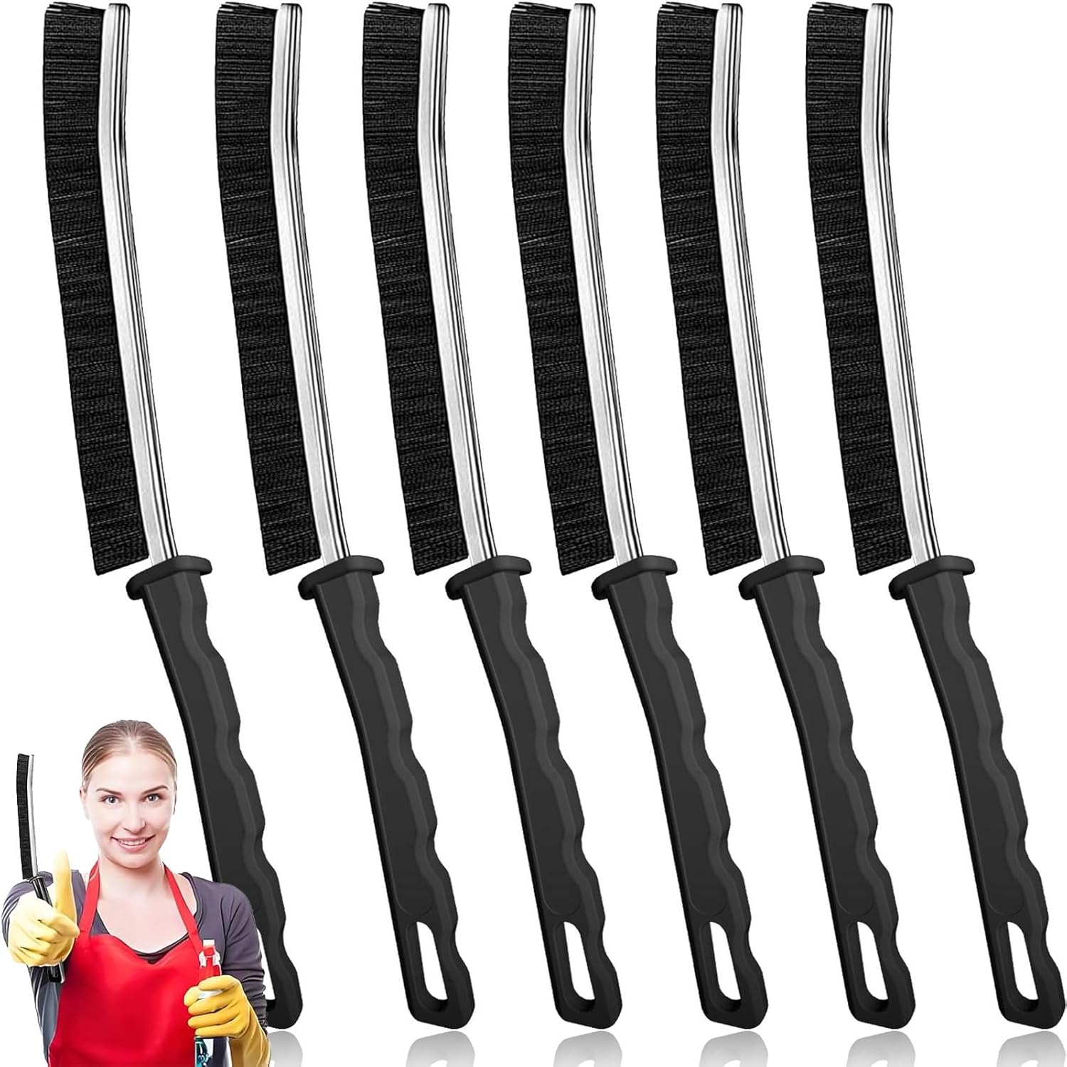 TURUM 6Pcs Crevice Cleaning Brush Tool Set