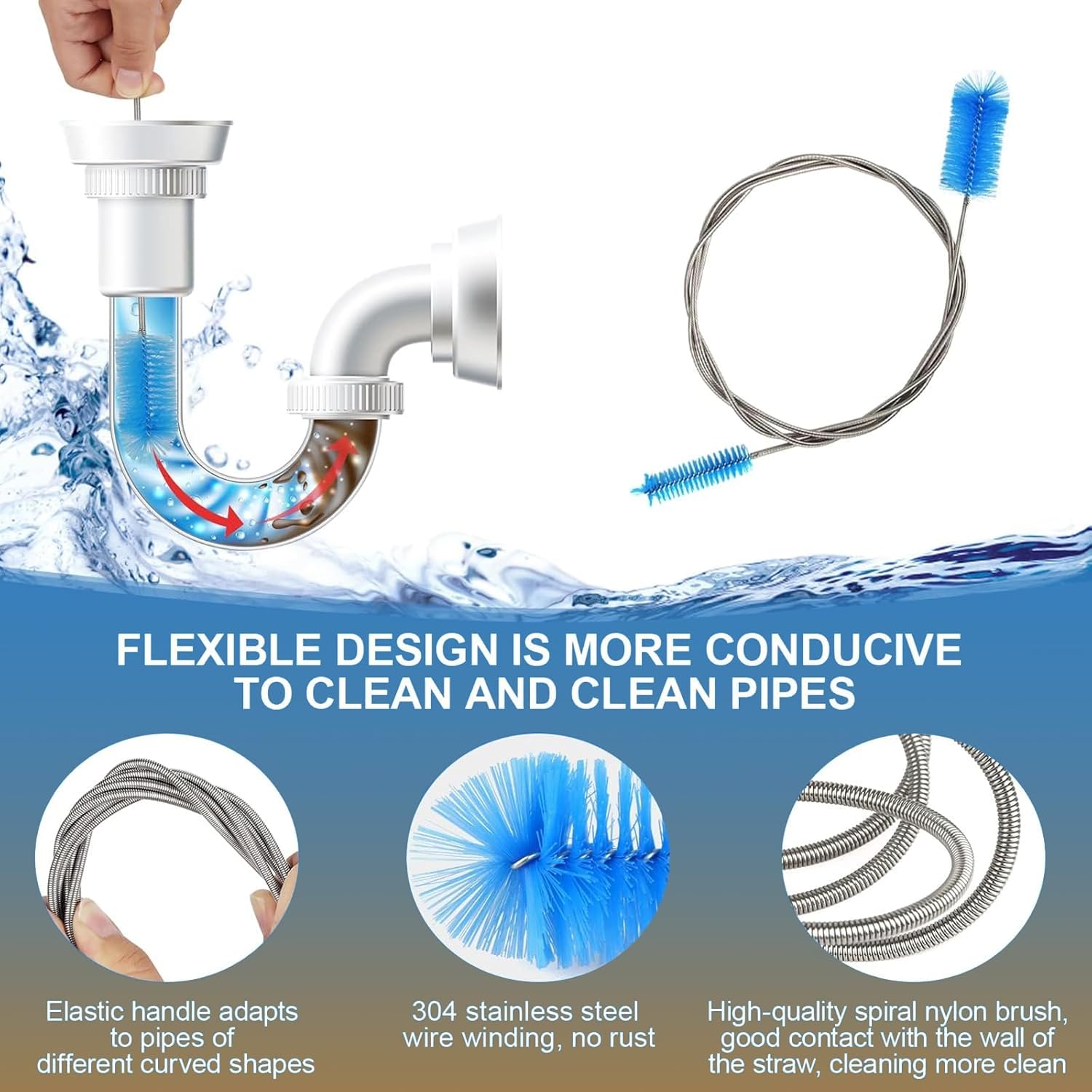11pcs Long Pipe Cleaner Set with Key Ring 1