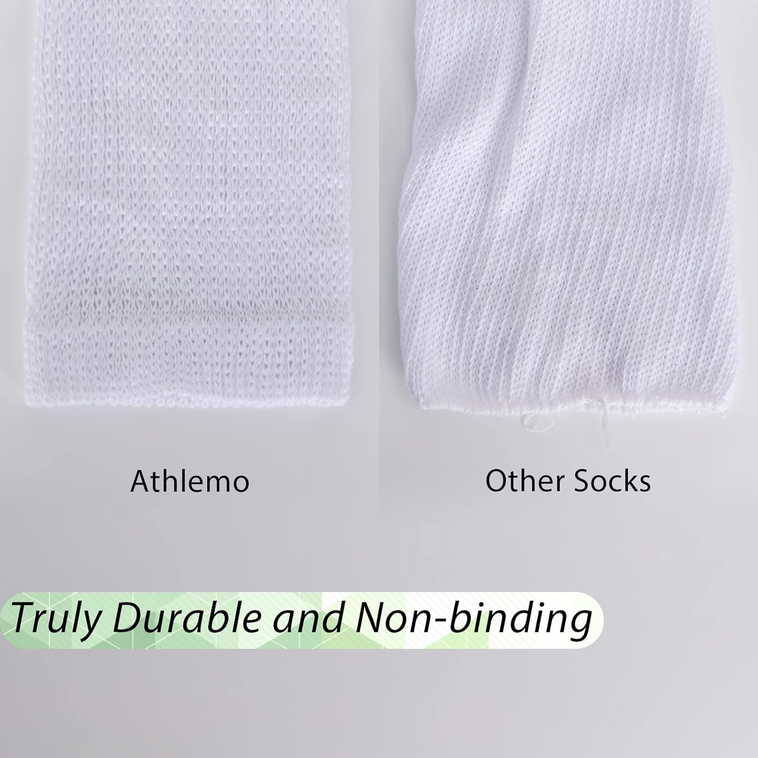 2 Pair Extra Wide Bariatric Socks for Diabetic Feet