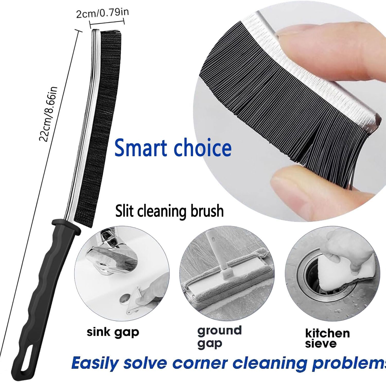 TURUM 6Pcs Crevice Cleaning Brush Tool Set