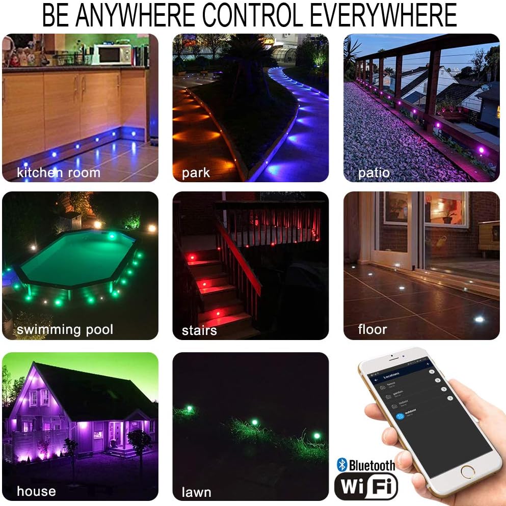 Sumaote Smart LED Deck Light Kit 30 Pack