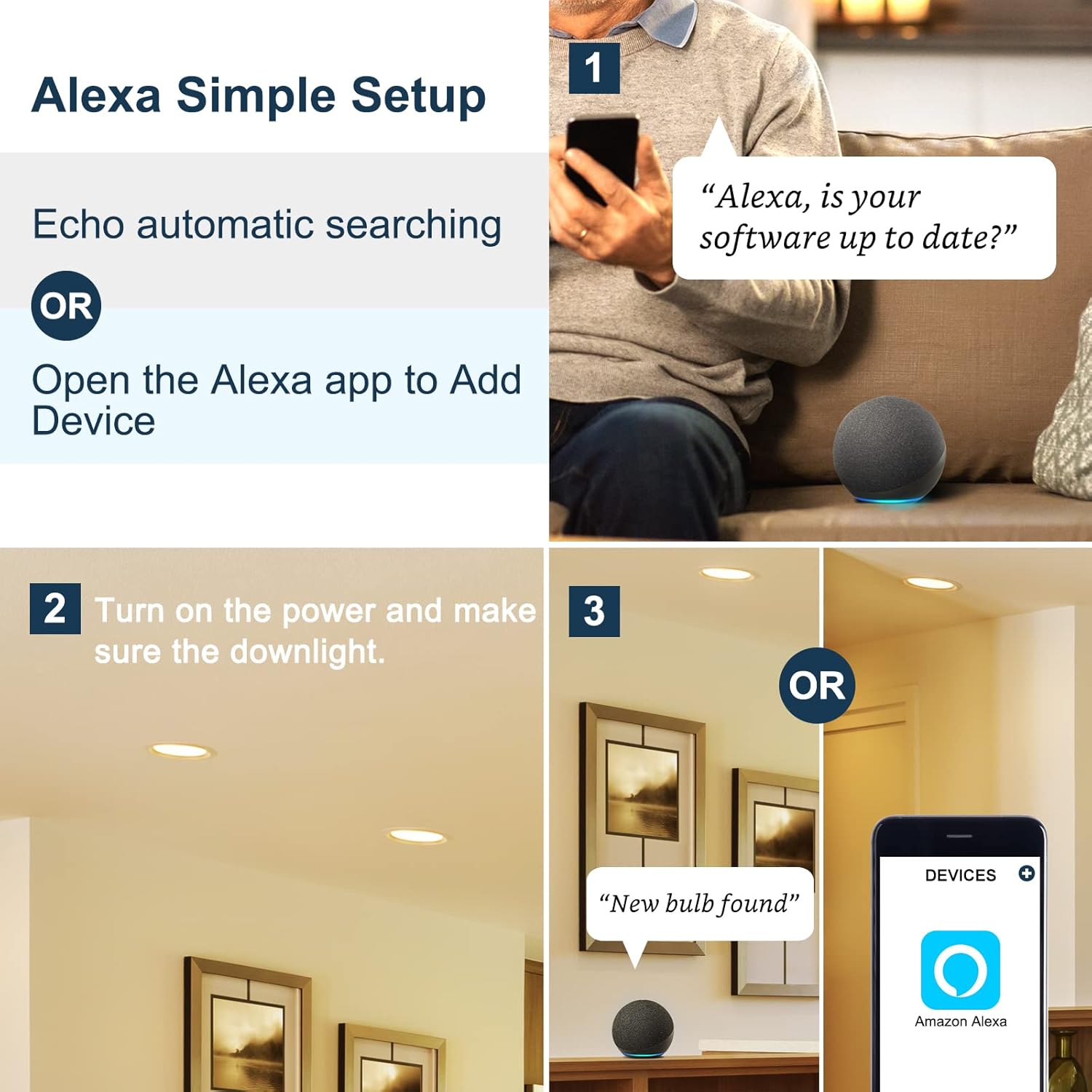 Sengled Smart Recessed Light Auto Pairing with Alexa 1-Pack