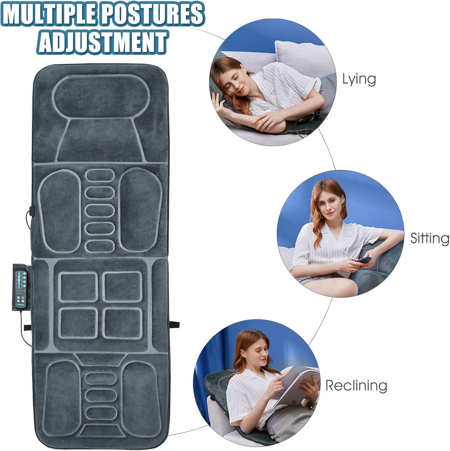 ERGOMASTER Massage Mat with 10 Motors and Heat 1