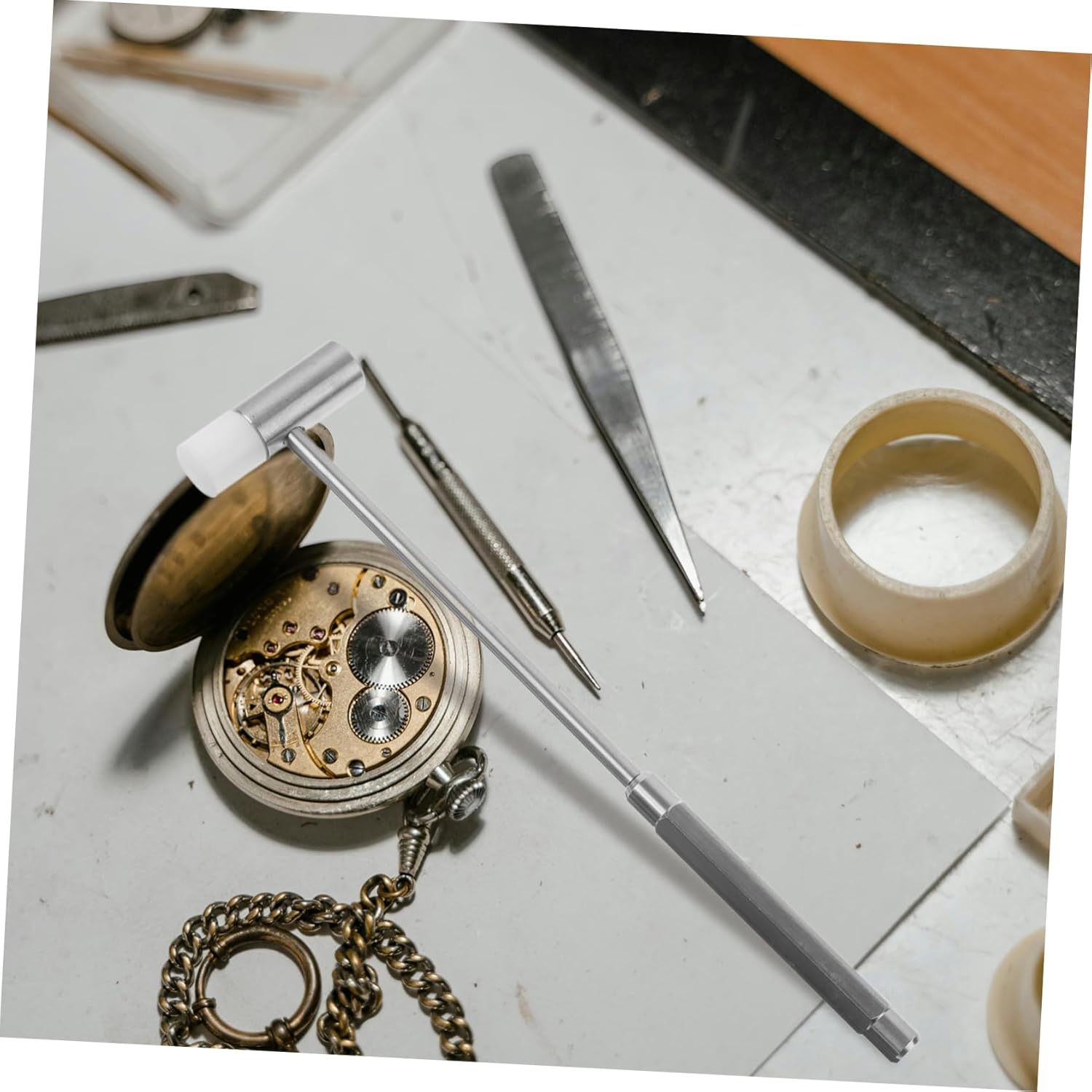 OSALADI Stainless Steel Watch Repair Mallet Hammer 1