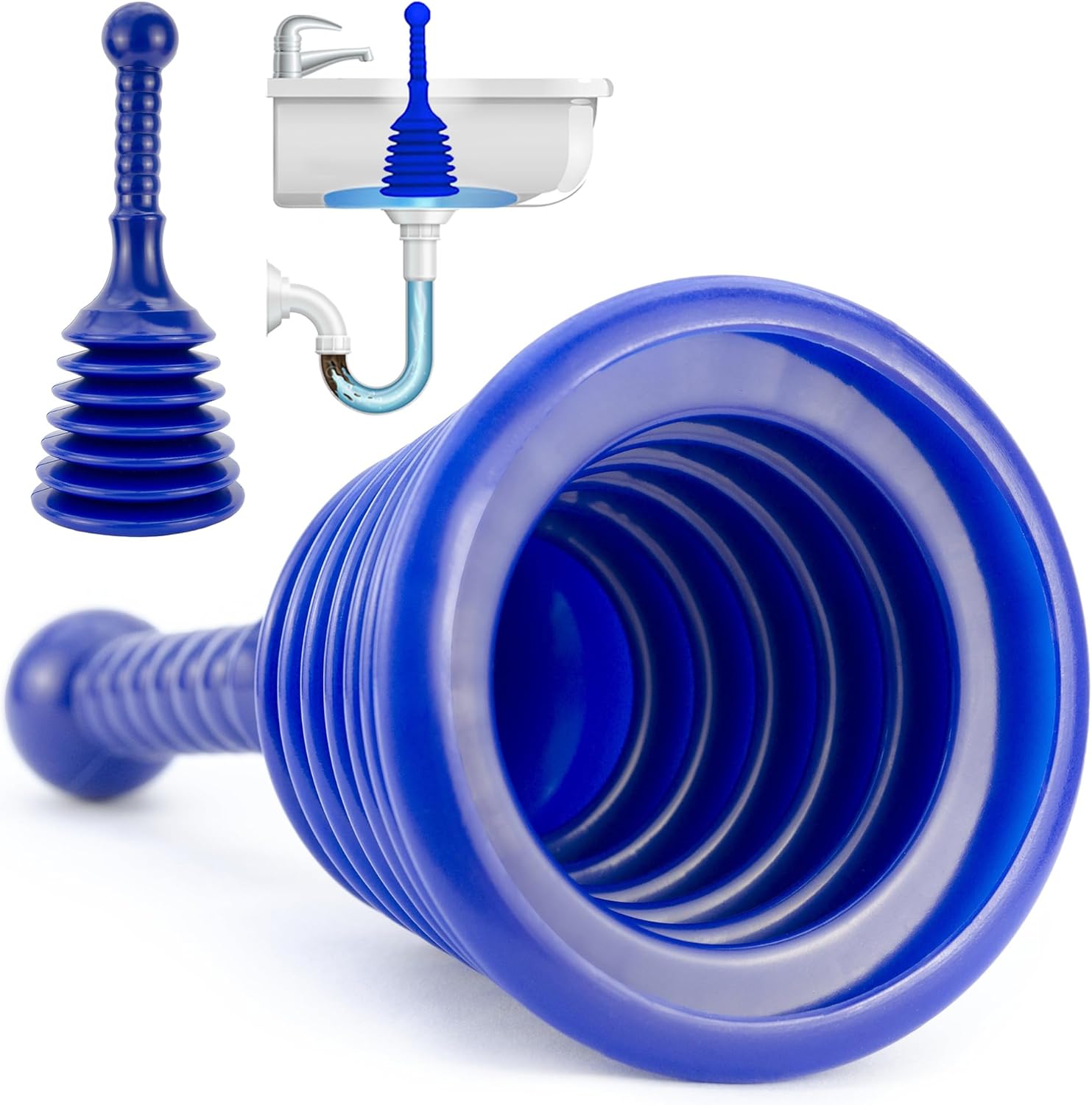 Luigis Sink and Drain Plunger - Small and Powerful