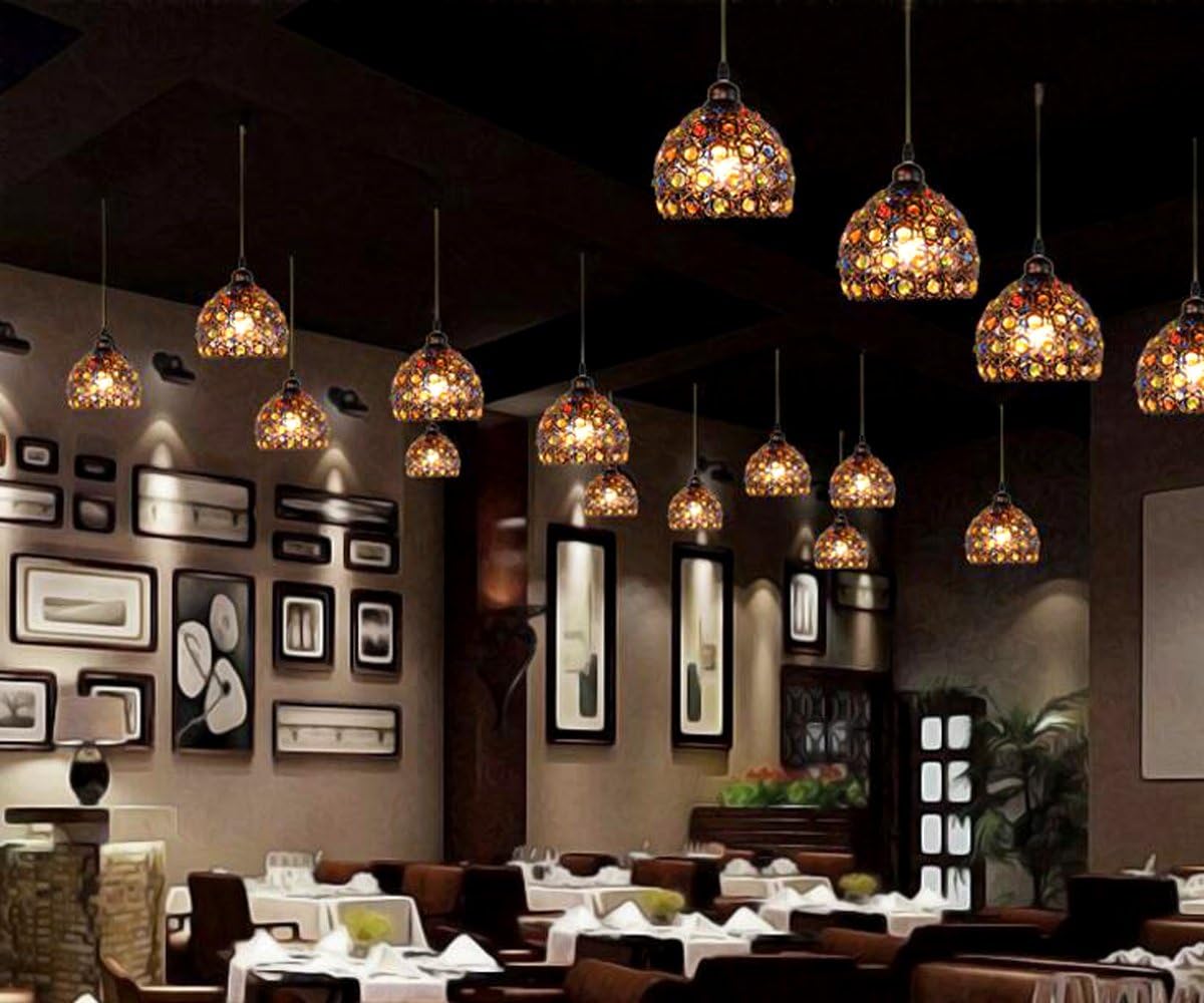 Kiven 1-Light Bohemia Pendant with Chrome Finish