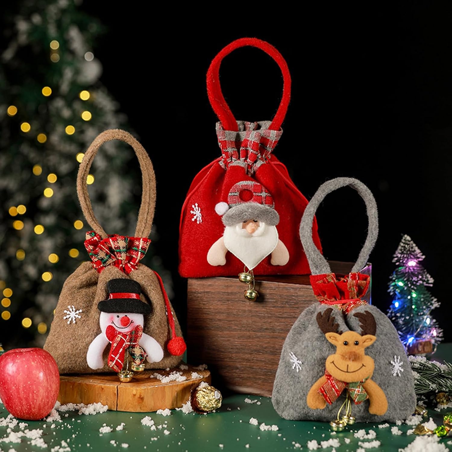 Altsuceser Christmas Gift Bag with Reusable Design
