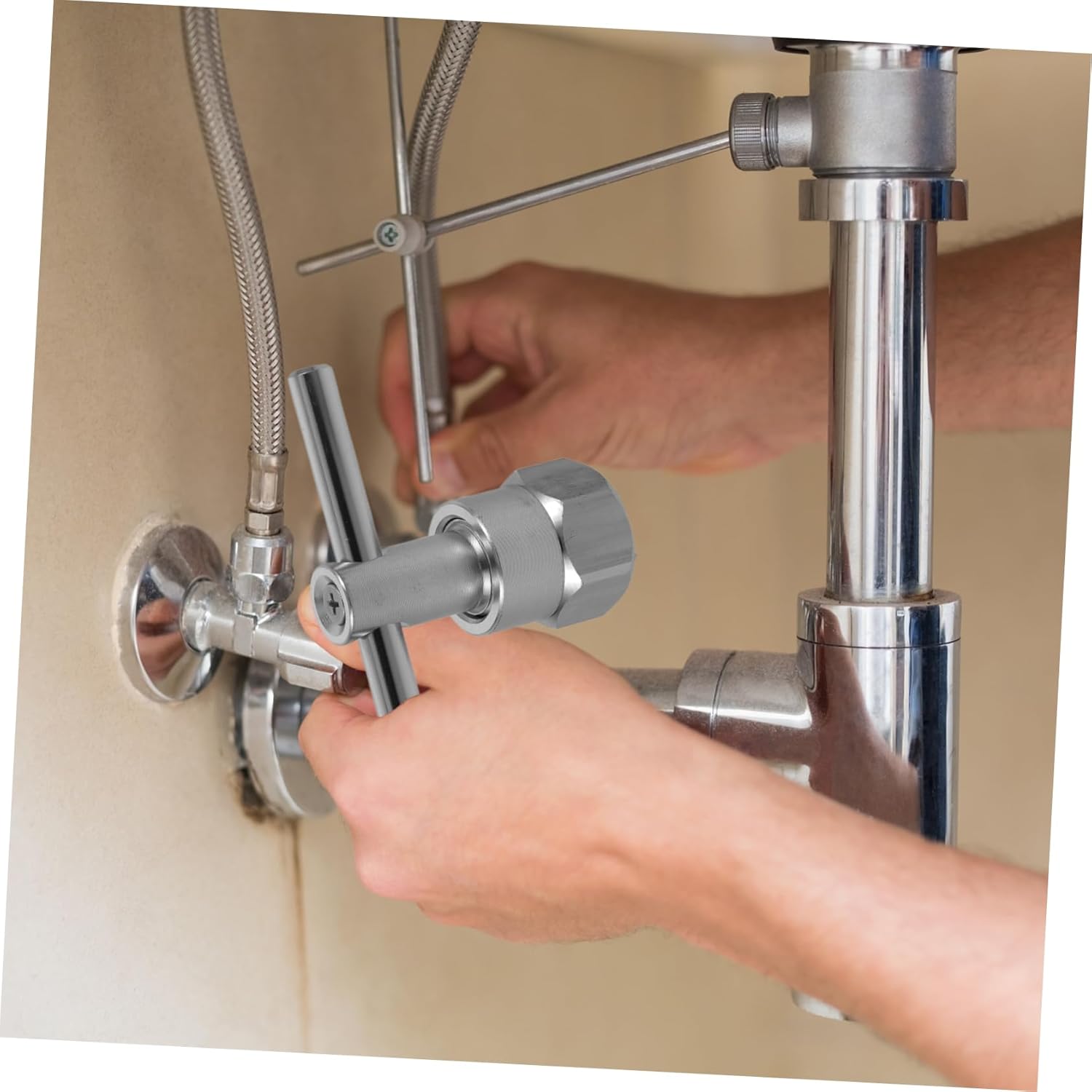 IWOWHERO Adjustable Faucet Wrench Tool for Plumbing and Drain Cleaning