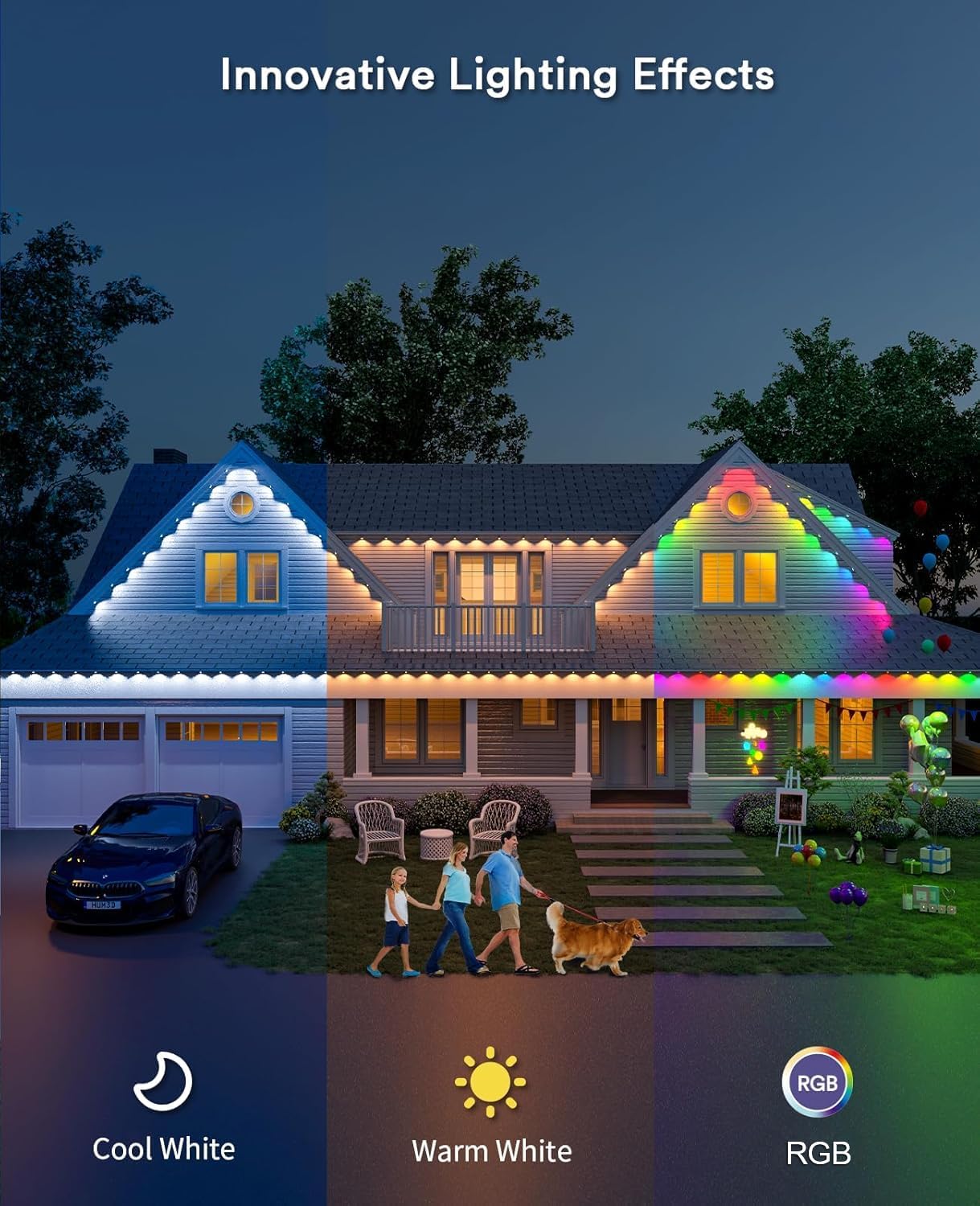 ANGELHALO 100ft Smart String Lights with 72 LEDs 1