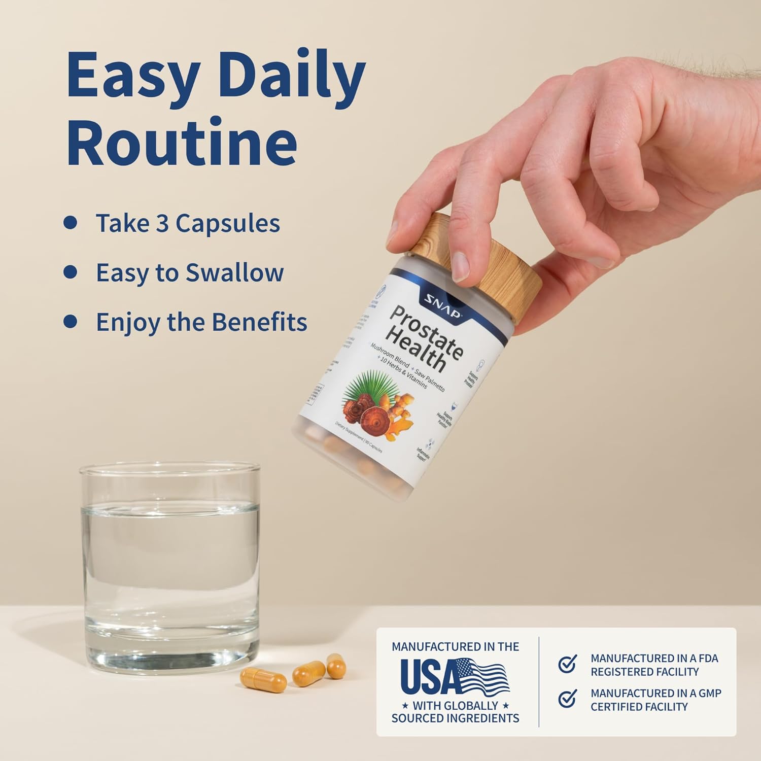 Snap Supplements Prostate Health Support 90 Capsules 1