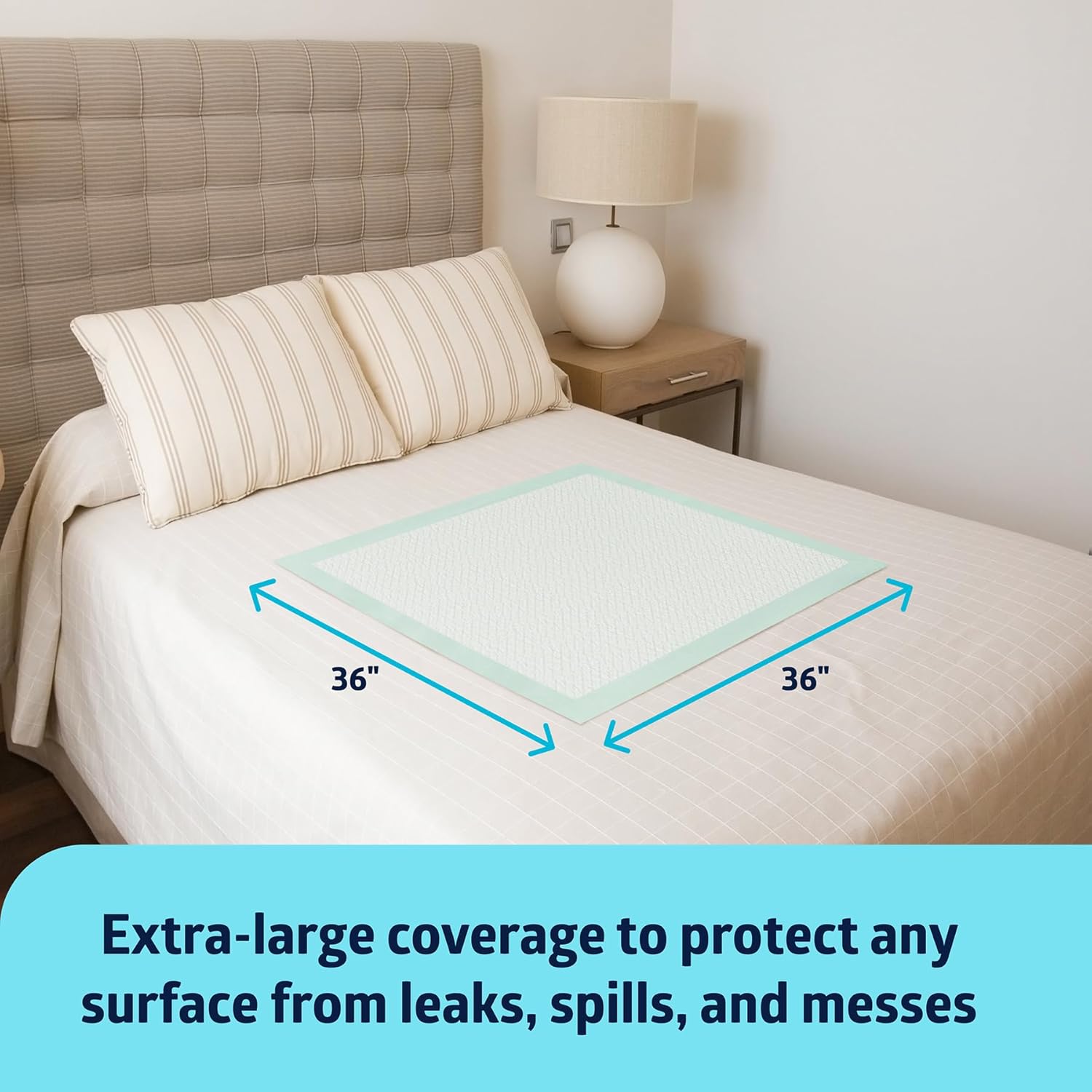 Medline Super Absorbent Underpad 36x36 50 Count
