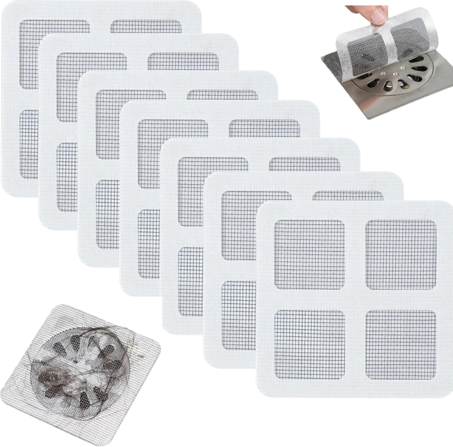 Disposable Hair Drain Stickers 10 4x4 Inch Upgrade