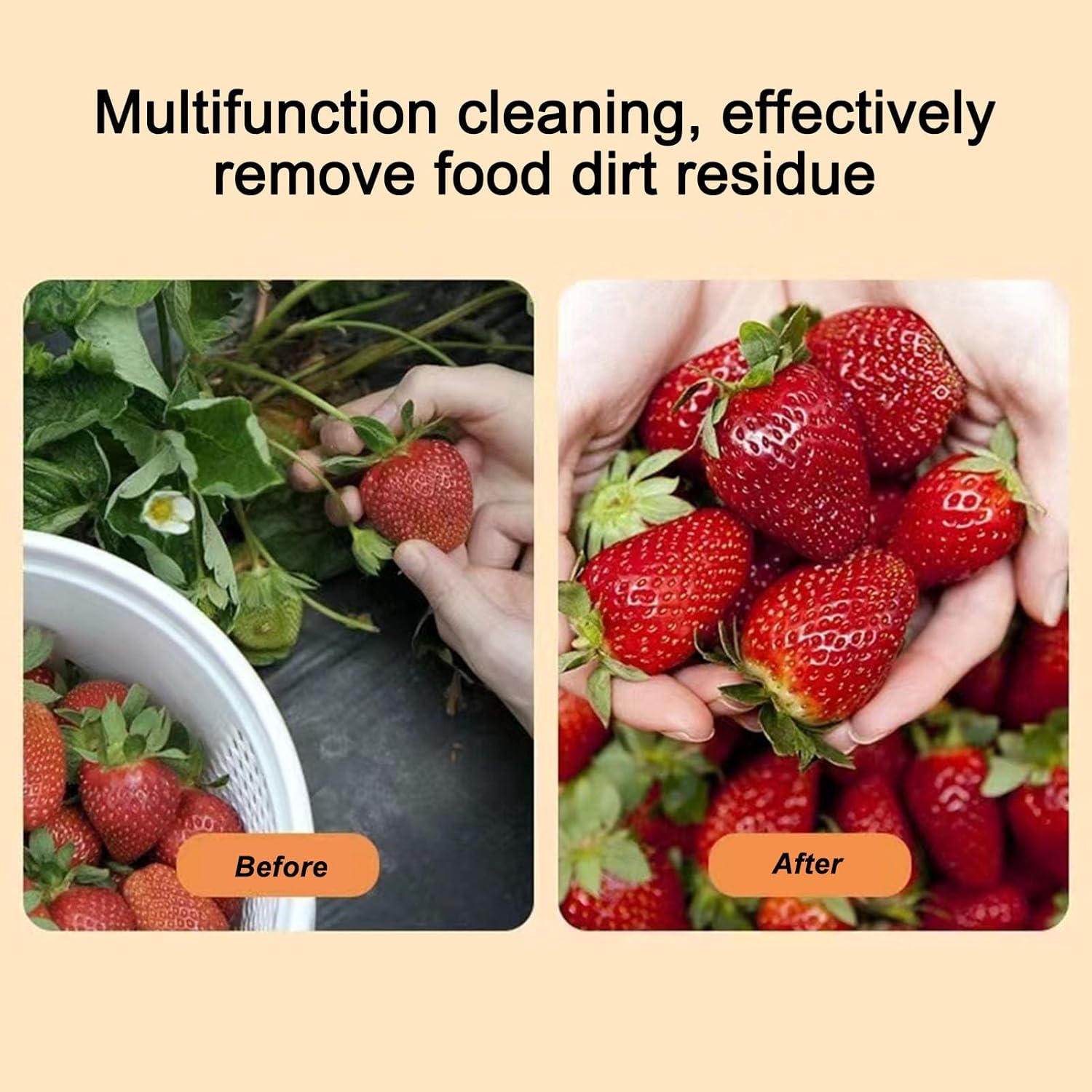 ASHATA Fruit and Vegetable Washing Machine Portable Electric Cleaner