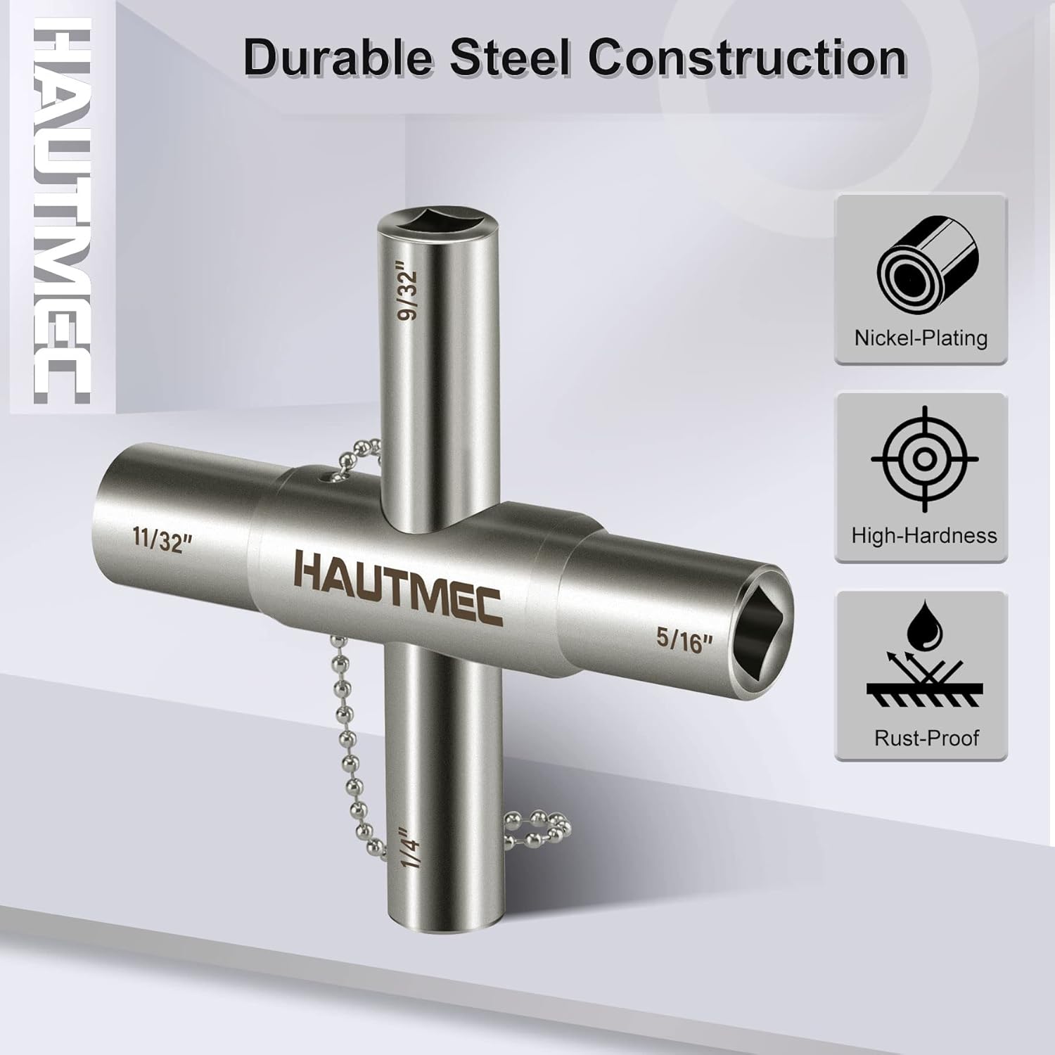 HAUTMEC 4 Way Sillcock Water Key Set