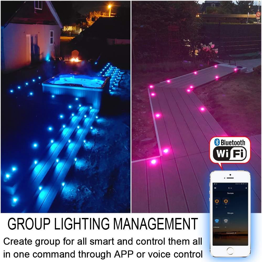 Sumaote Smart LED Deck Light Kit 30 Pack