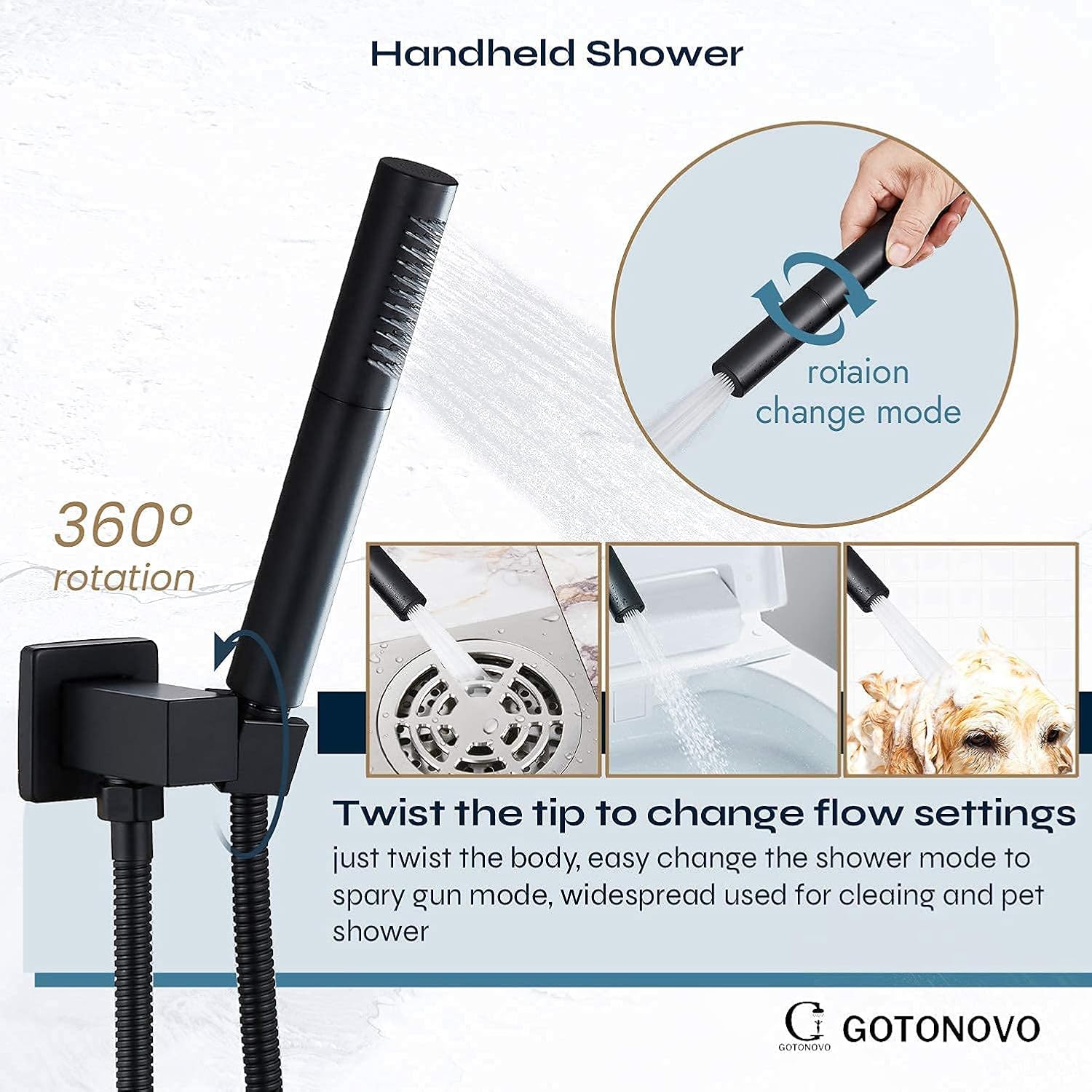 Gotonovo Touch On Kitchen Sink Faucet 2 Cross Handle Victorian Design