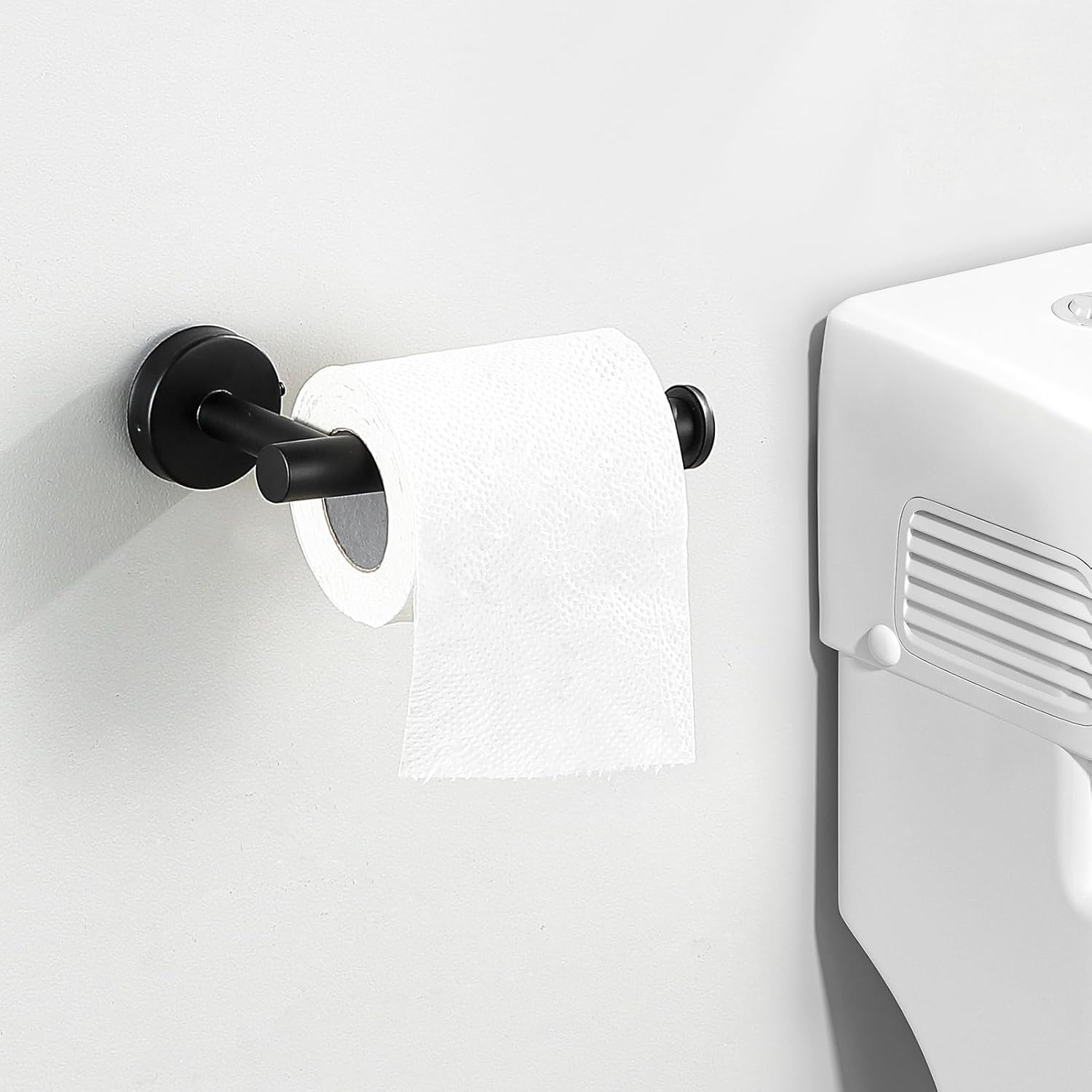 Lckppt 5 Piece Matte Black Bathroom Hardware Set