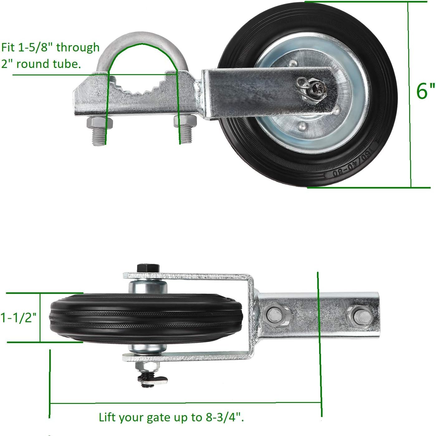 Mofeez Gate Wheel for Metal Swing Gates