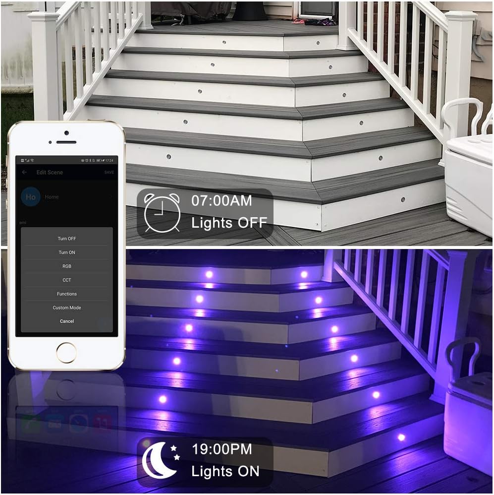 Sumaote Smart LED Deck Light Kit 30 Pack