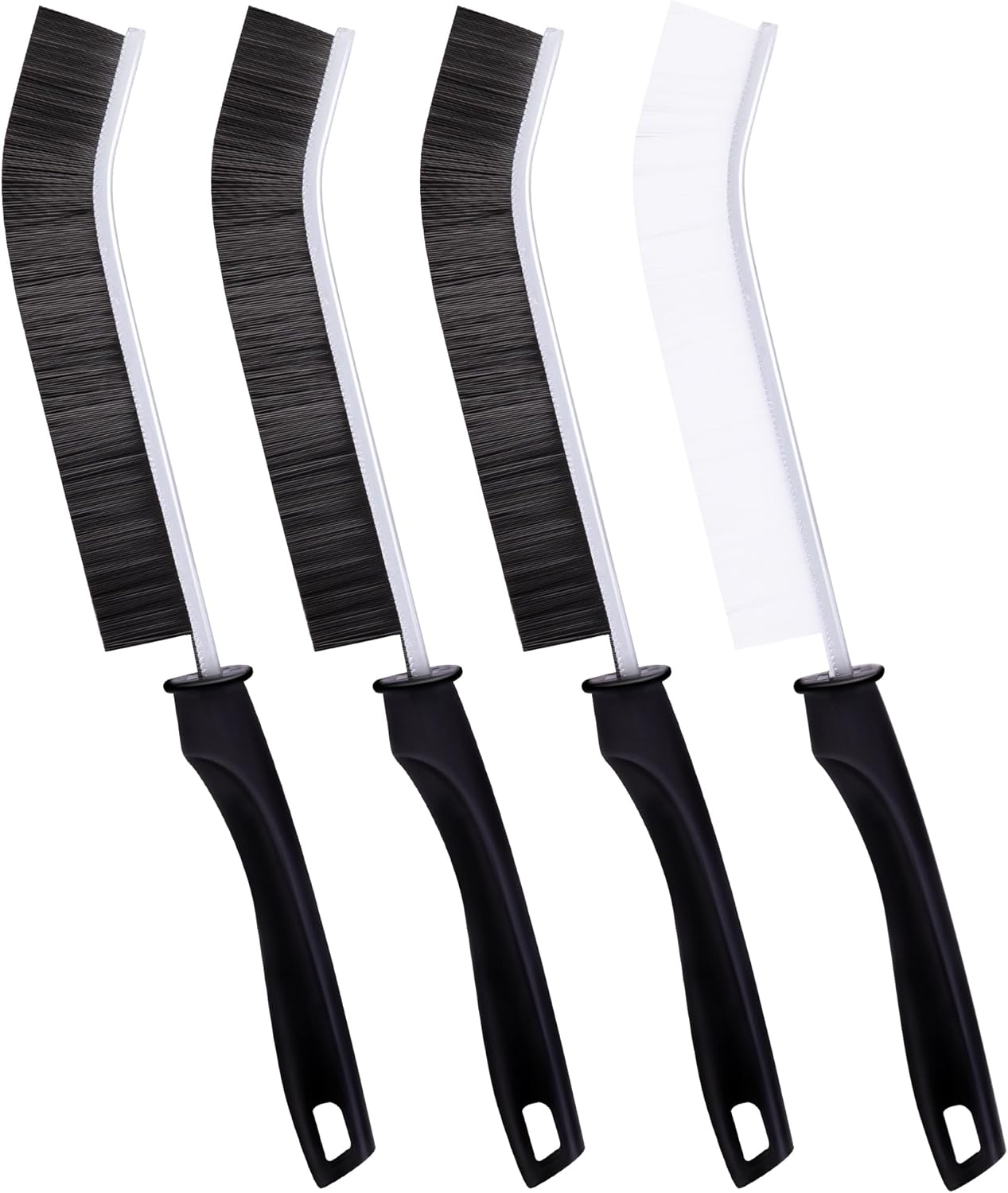 4Pcs Crevice Cleaning Brush Hard Bristle Set for Kitchen Bathroom