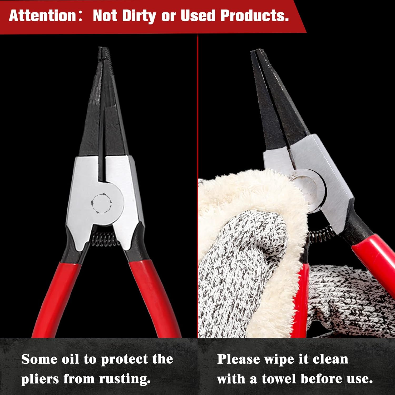 Heavy Duty Lock Ring Pliers Set for Automotive Repairs
