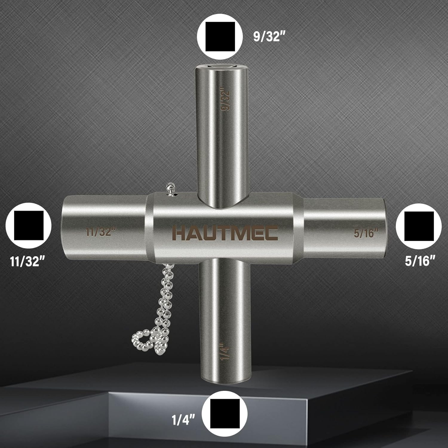 HAUTMEC 4 Way Sillcock Water Key Set
