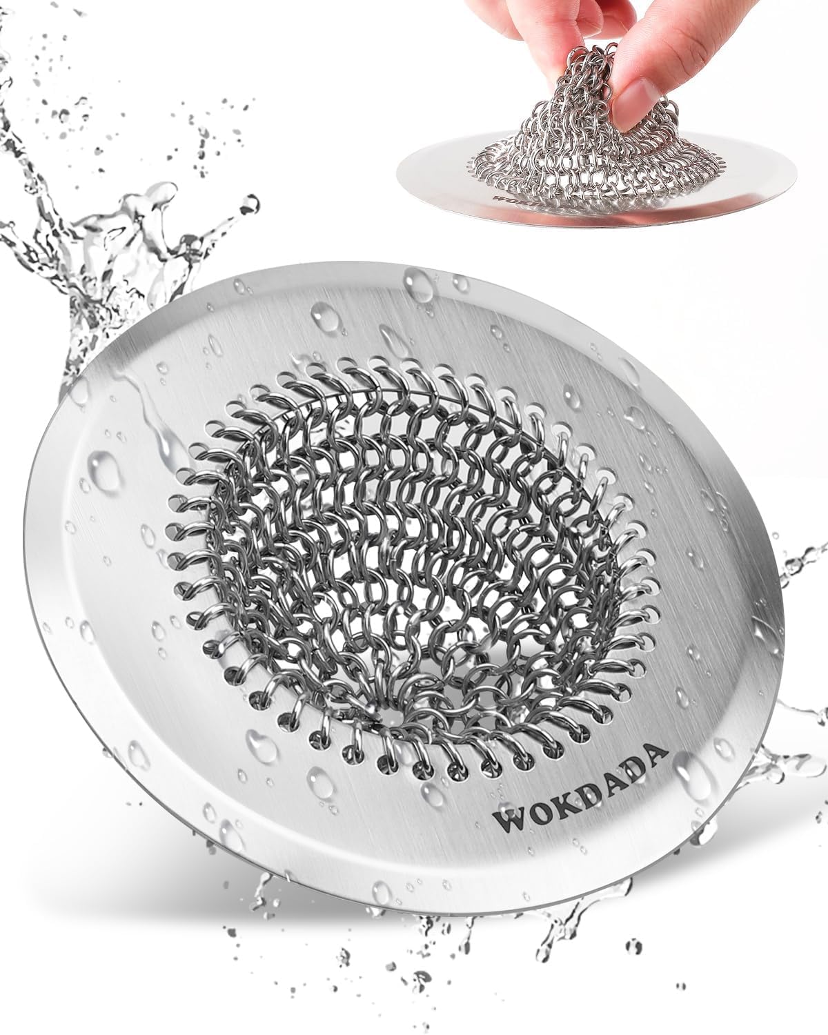 Wokdada Reversible Sink Strainer with 304 Stainless Steel