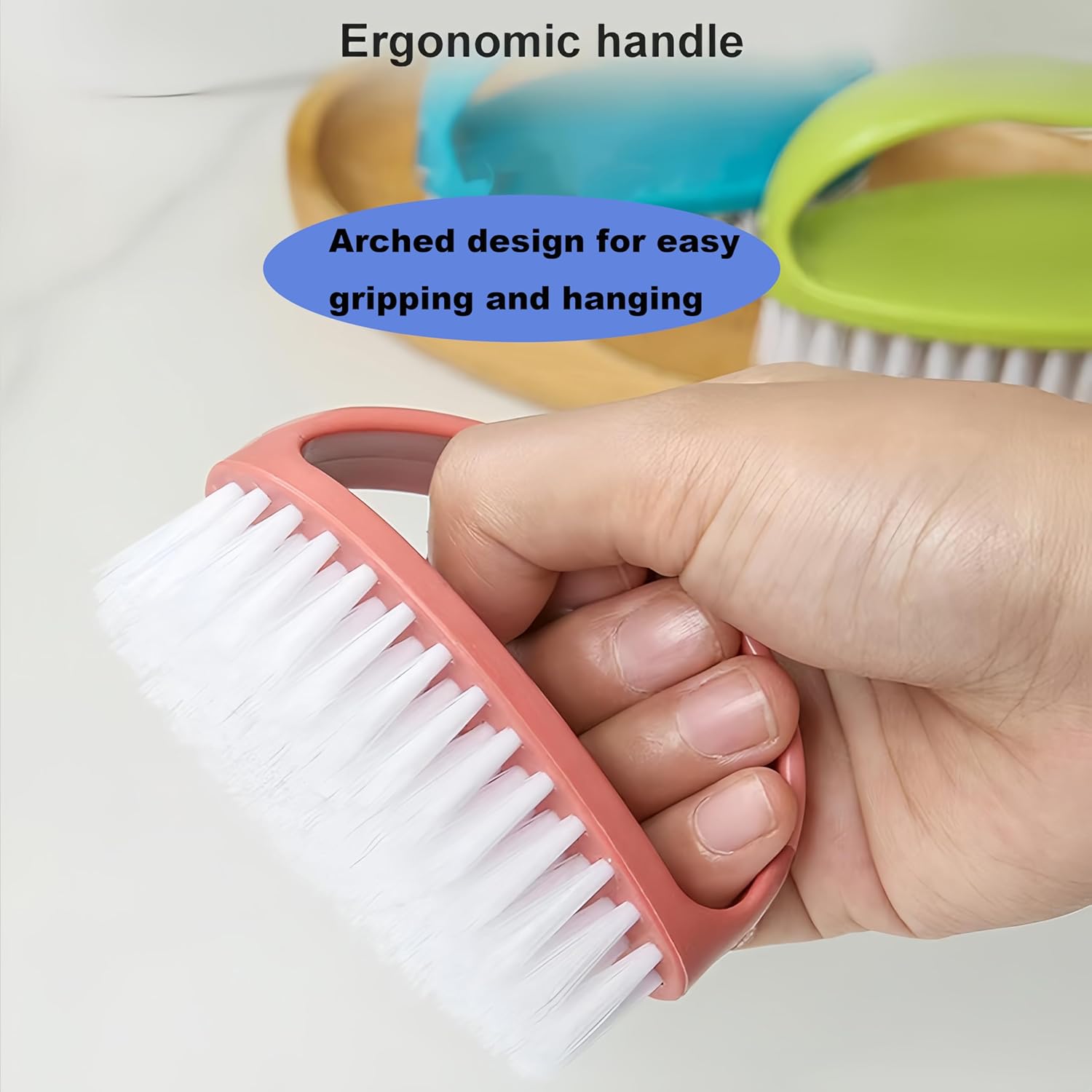 2 Pack Heavy Duty Scrub Brushes for Multi-Purpose Cleaning