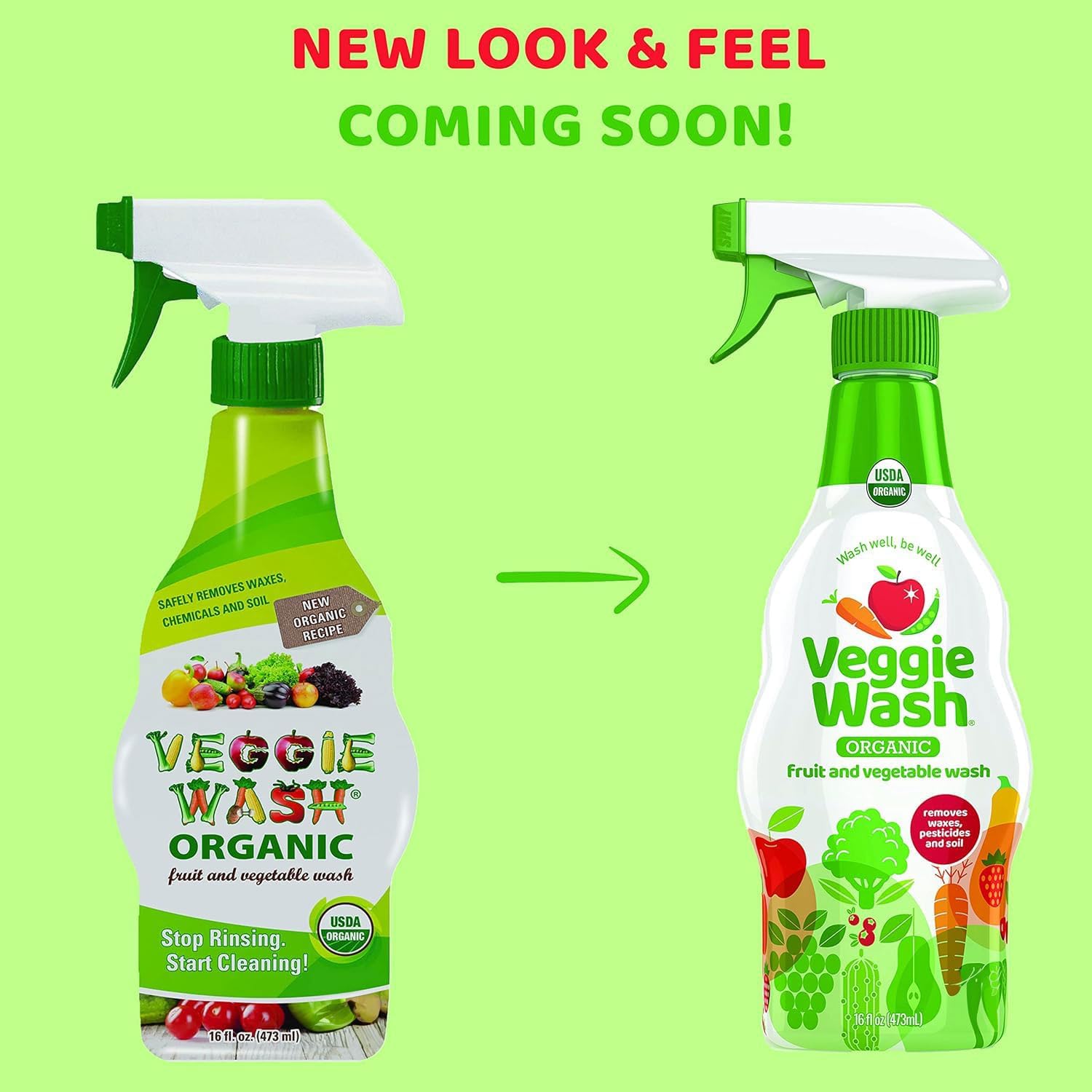Veggie Wash Organic Fruit and Veggie Cleaner 16 Fl Oz Pack of 3