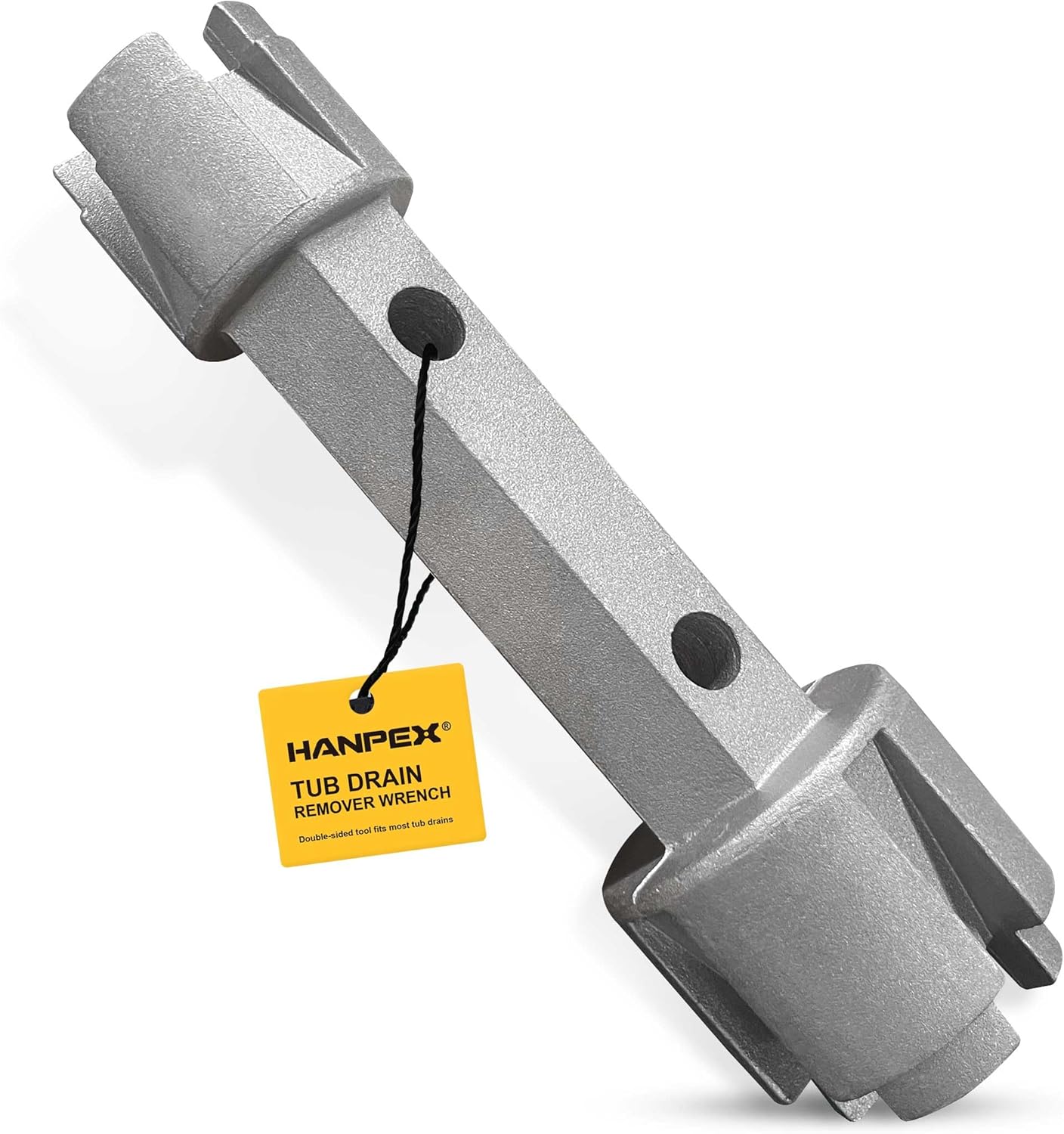 Hanpex Tub Drain Remover Wrench - Dual Ended Heavy Duty Aluminum 1