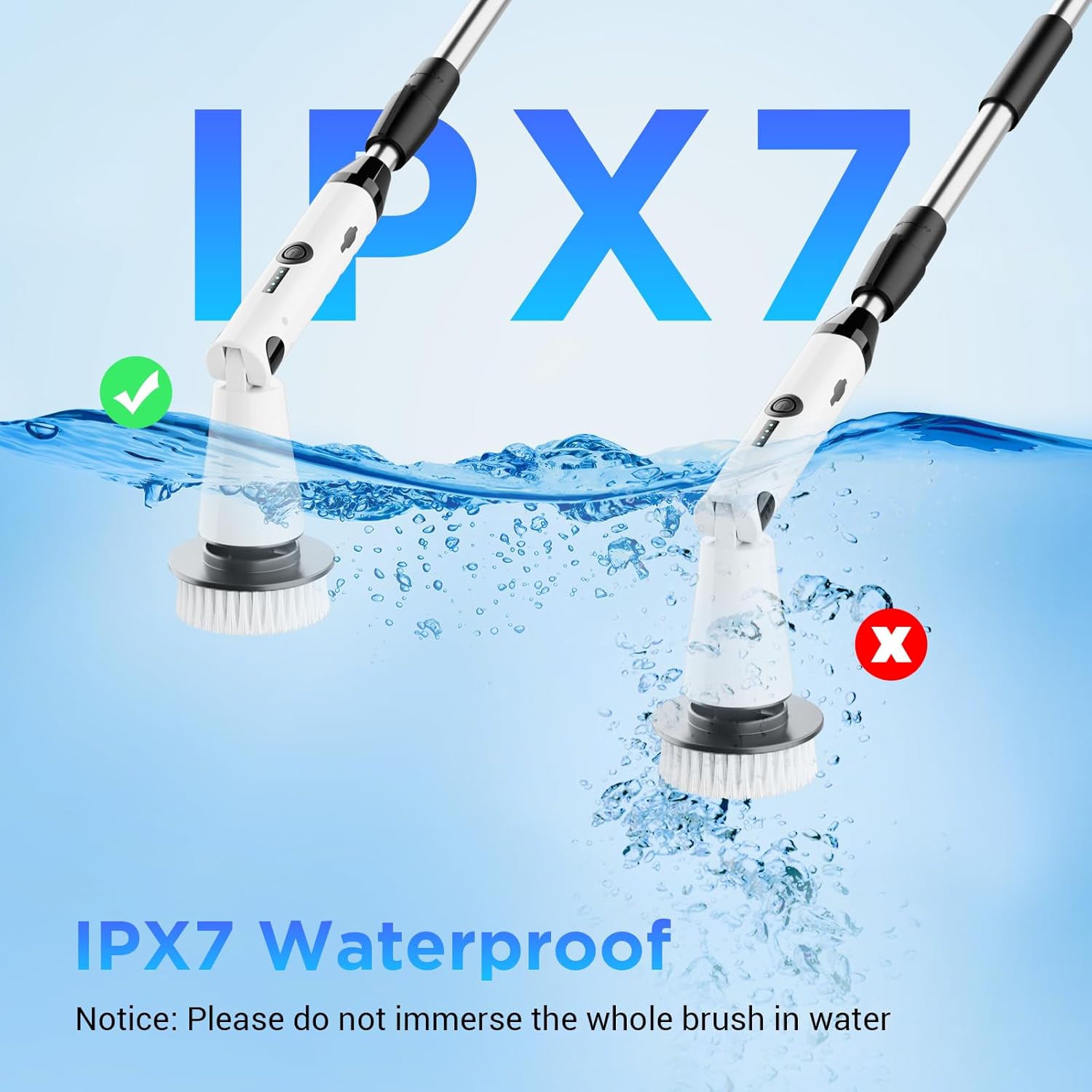 Swtroom Electric Spin Scrubber with 4 Brush Heads