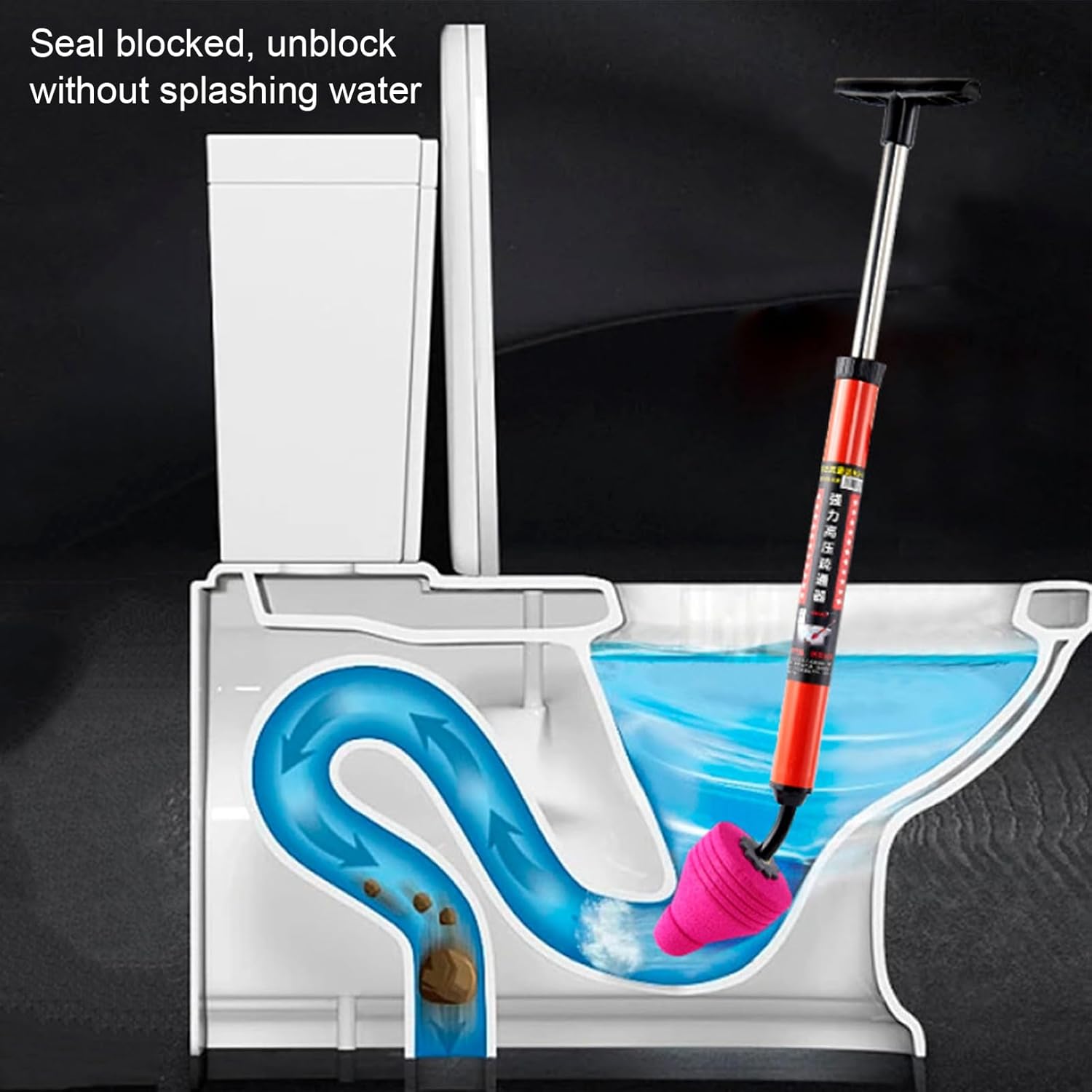 GIFZES High Pressure Toilet Unclogger Kit