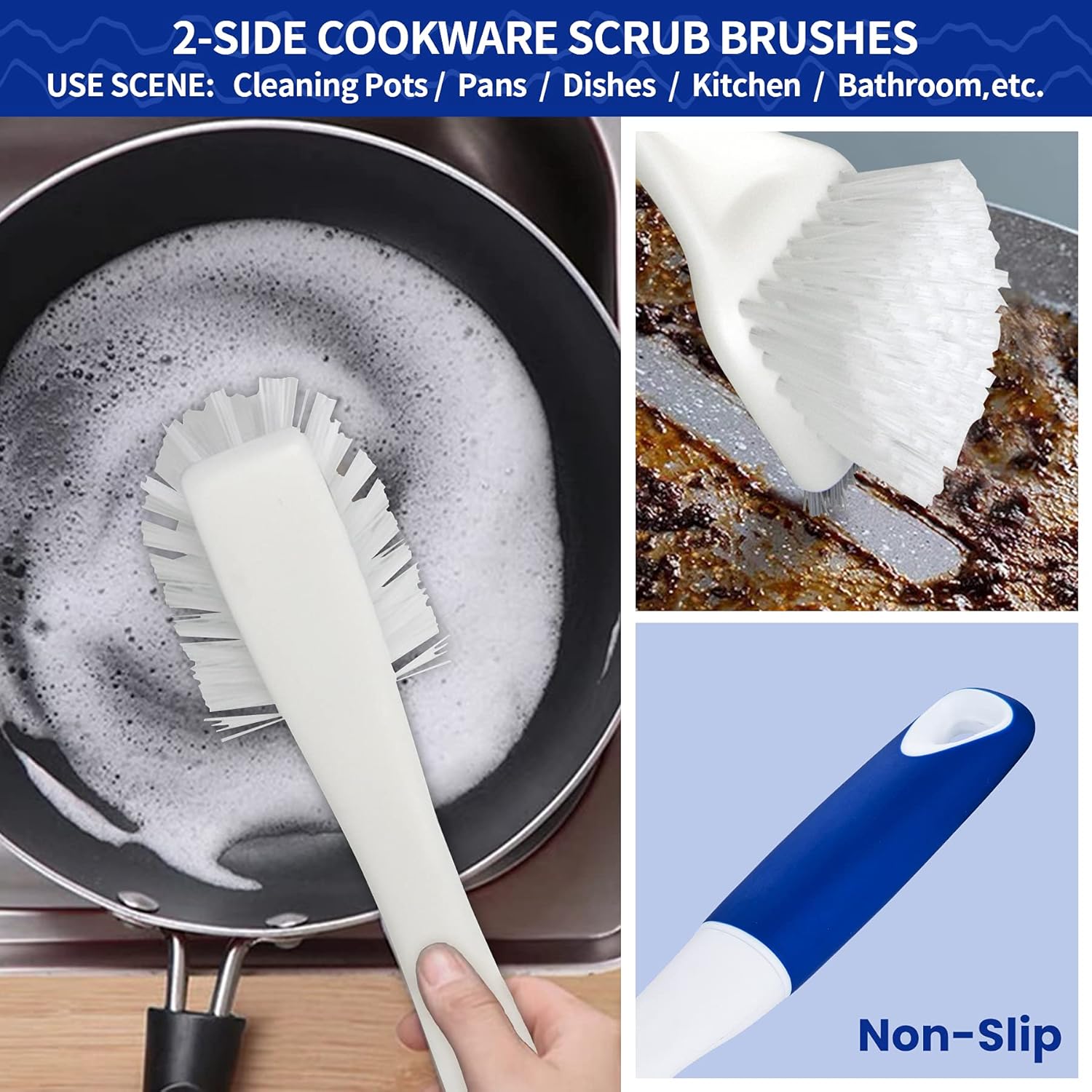 CELOX 5 Pack Deep Cleaning Brush Set with Hanging Holes