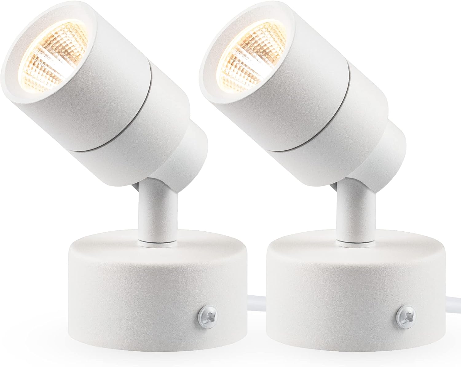 SUNVIE 2 Pack LED Floor Spotlights with Foot Switch