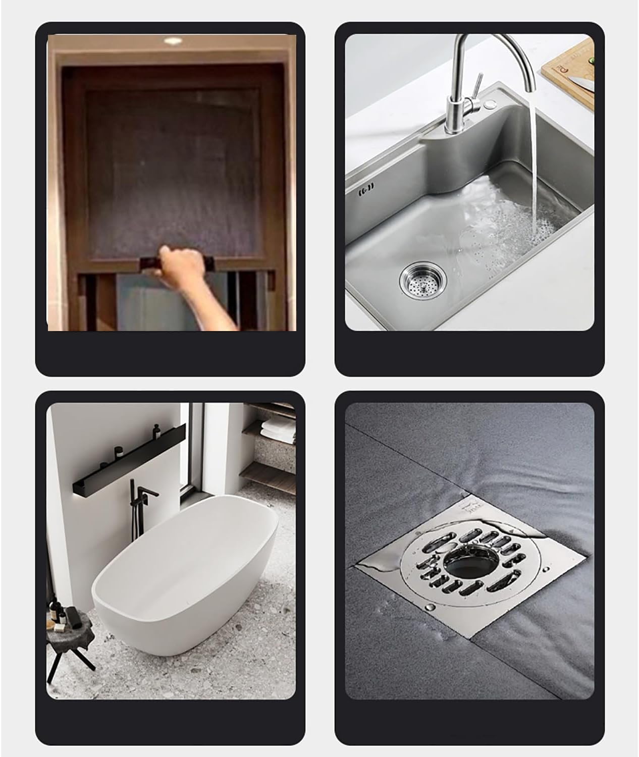 KDUPUP Disposable Hair Catcher Drain Cover Stickers