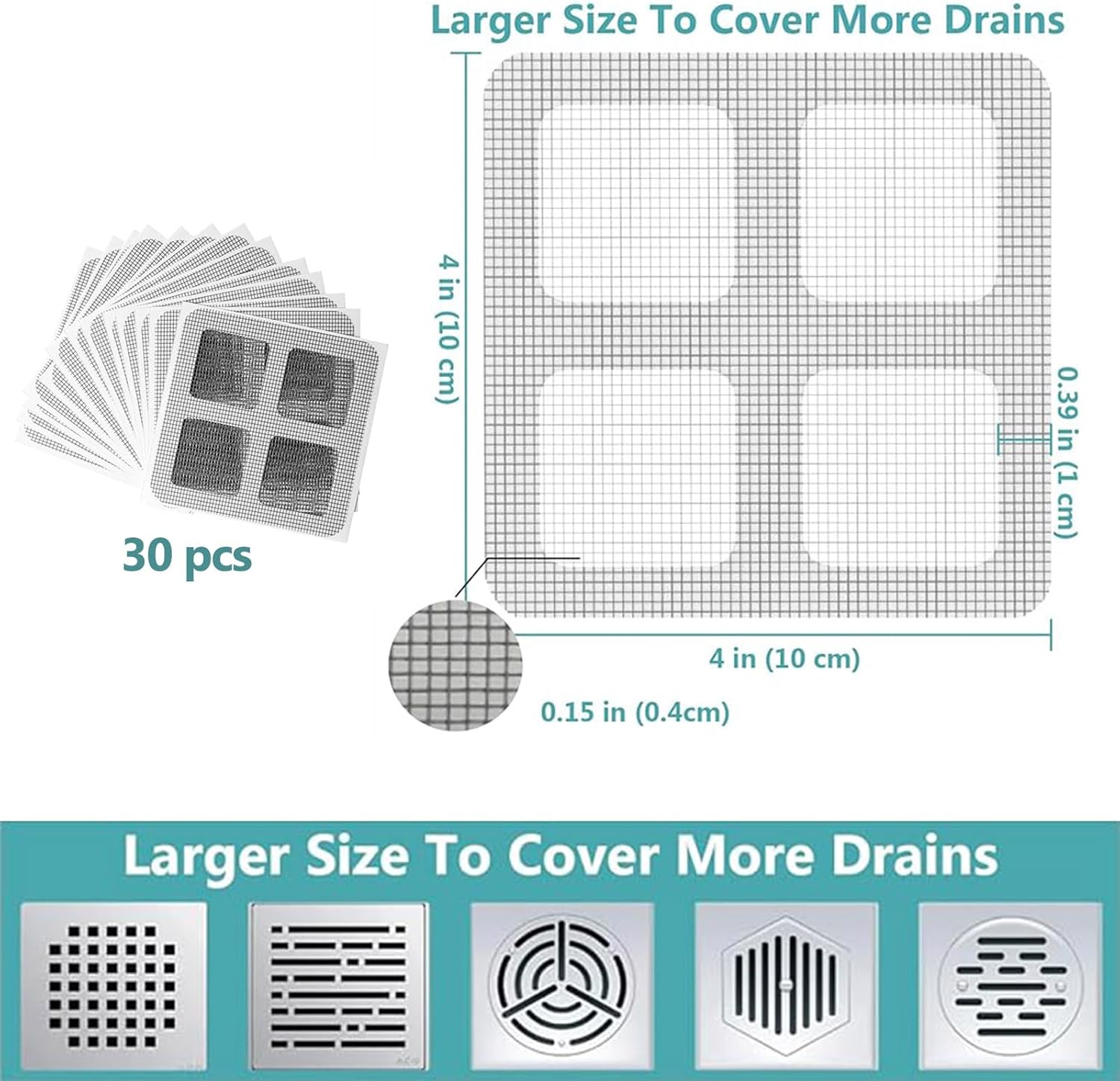 HeartfeltYIre 30pcs Disposable Hair Catcher Screen Sticker