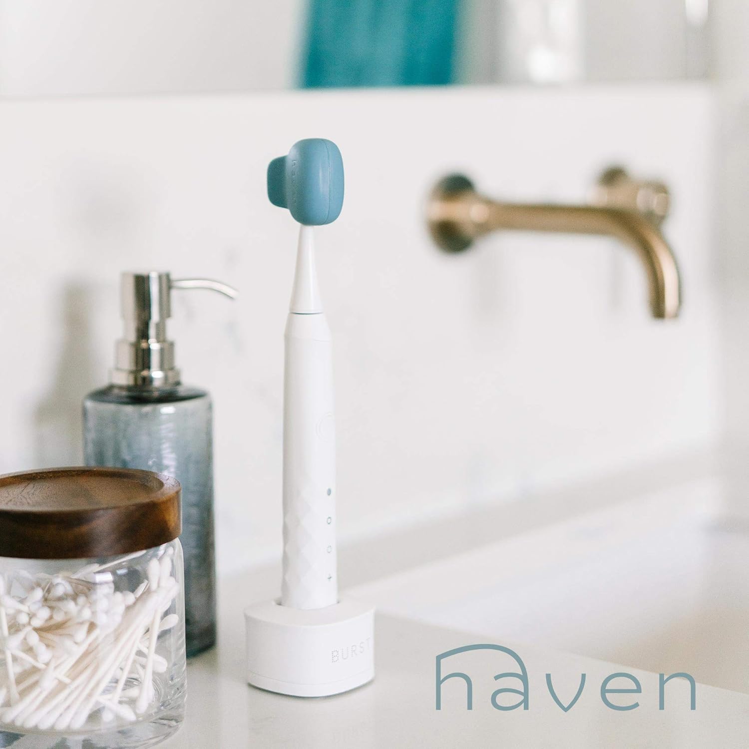 Haven Toothbrush Cover - Pack of 2 - Blue Charcoal Gray 1