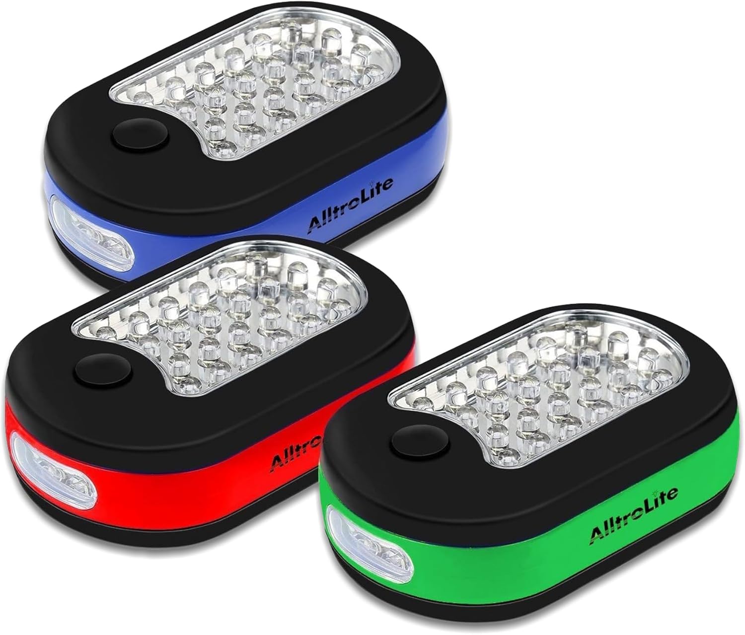 AlltroLite 3-Pack LED Work Light - Portable Magnetic with Rotatable Hook