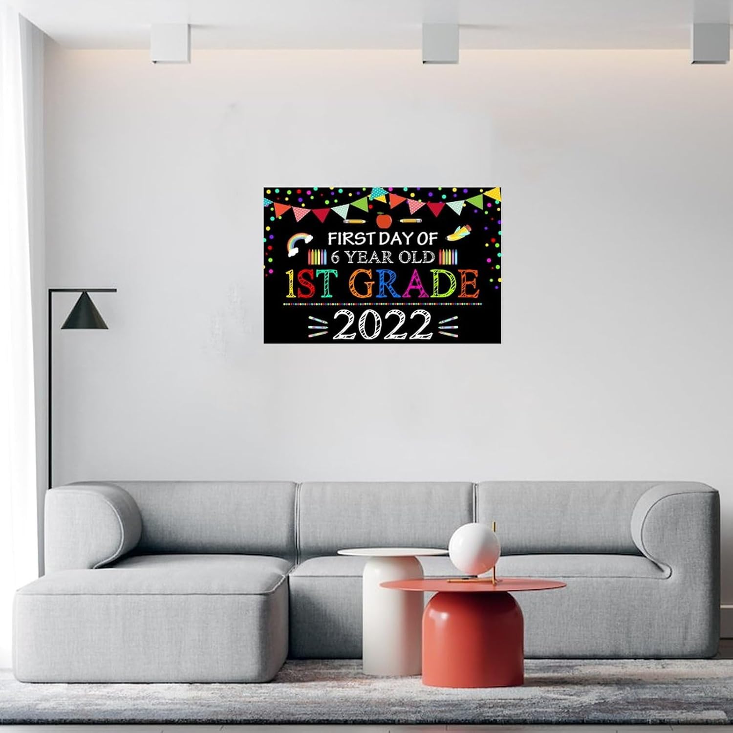 First Day School Wall Decal Peel and Stick 22in