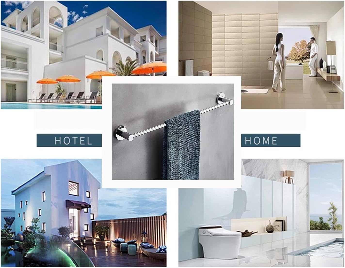 TiStm Towel Rack 20Cm-100Cm Polished Chrome
