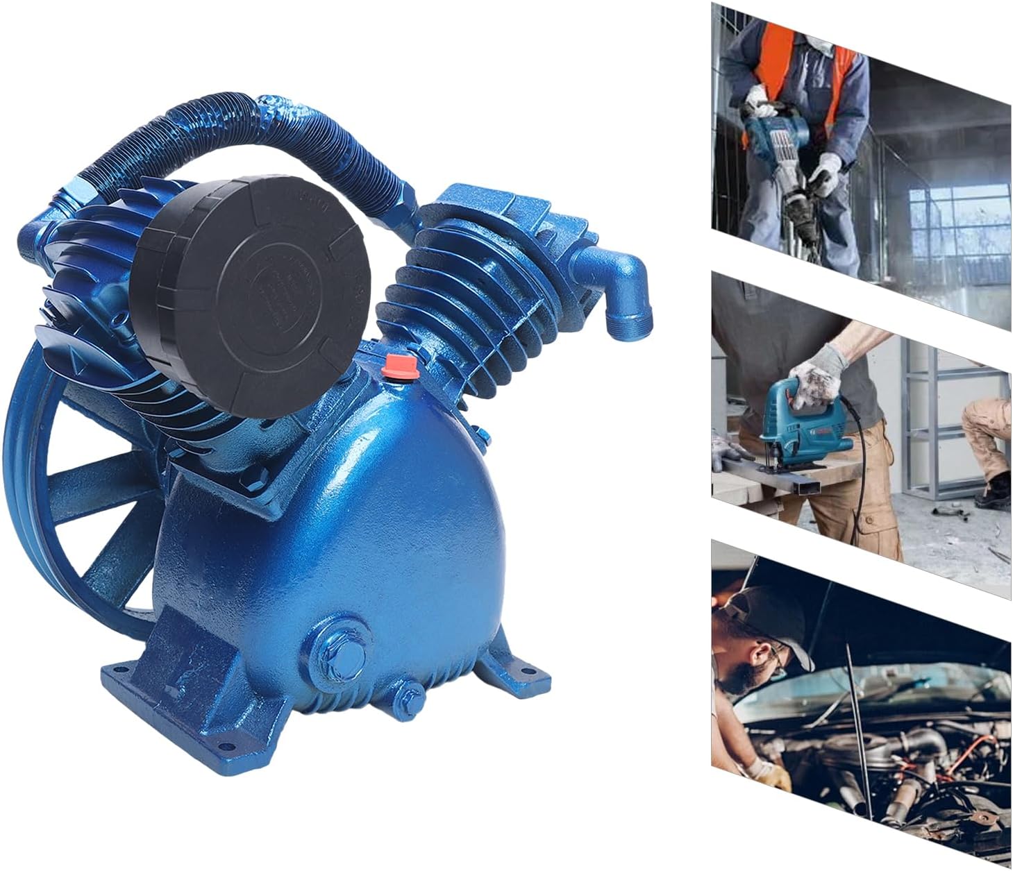 175 PSI Twin Cylinder Air Compressor Head Pump