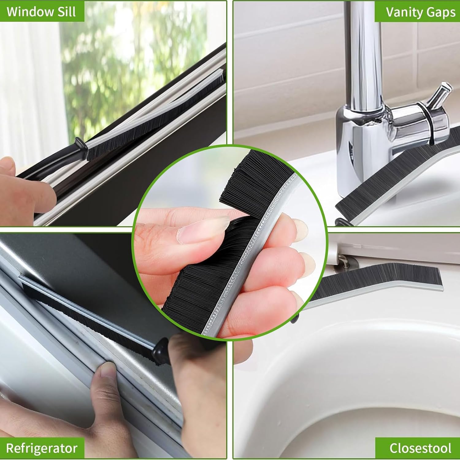 TURUM 6Pcs Crevice Cleaning Brush Tool Set