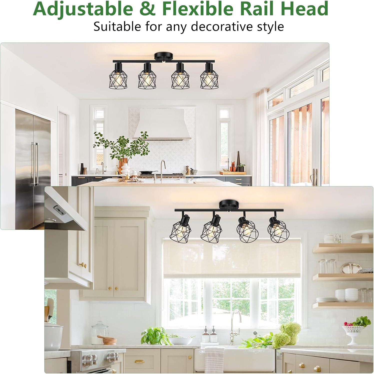 Baocuz 4-Lights Semi Flush Ceiling Light