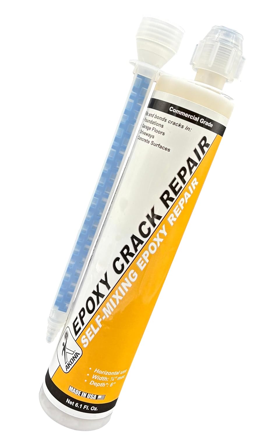 Akona Epoxy Crack Repair - Clear Liquid Filler 6 Ounce