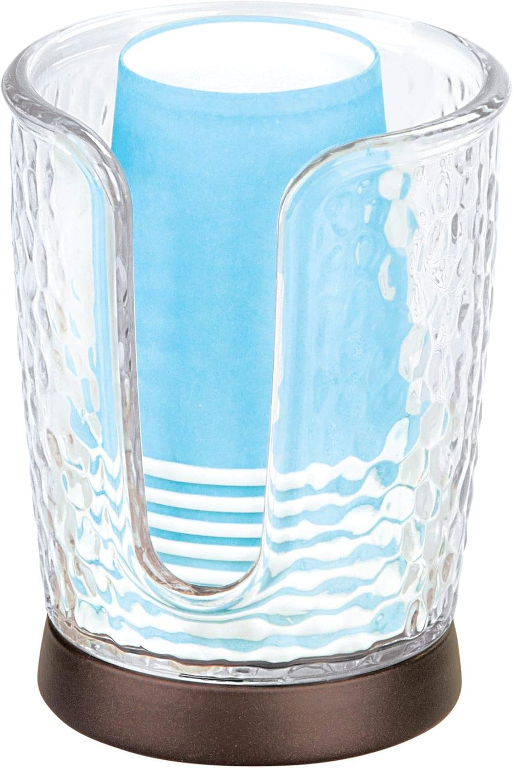 iDesign Rain Cup Dispenser Holder for Bathrooms