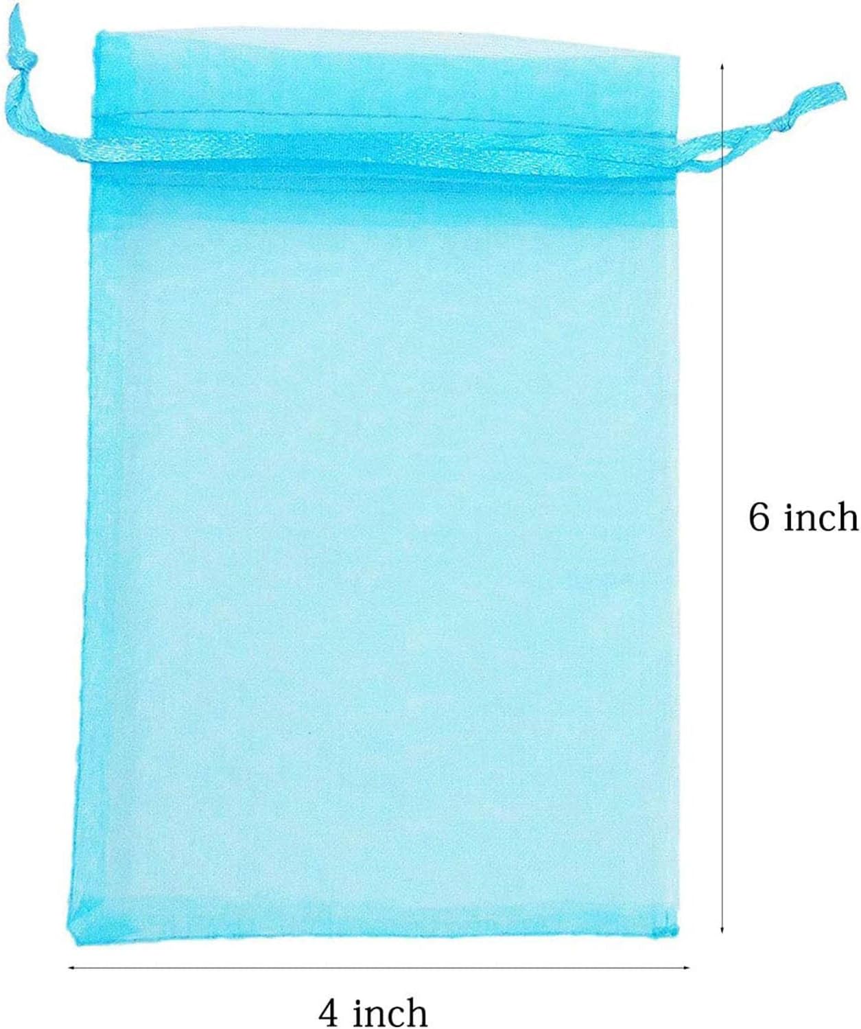 100pc 4x6 Inch Mixed Color Gift Wrap Bags