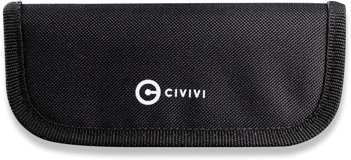 CIVIVI Nylon Knife Pouch - Pocket Knife Carrier with Fluff and Stickers C-01